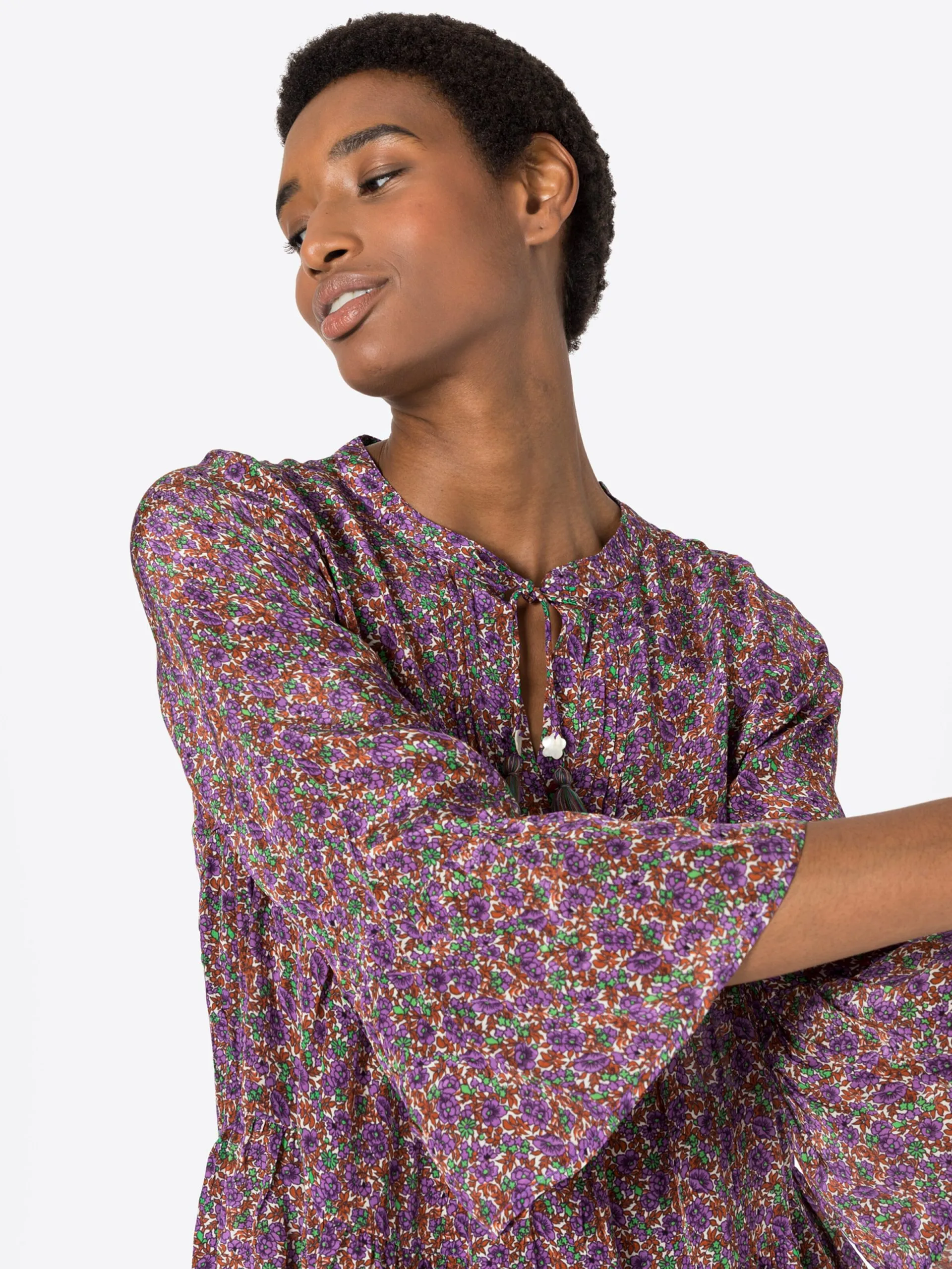 Blouses Met Korte Mouw Blouse Ivy Dames Lavendel 5 Blouses Met Korte Mouw Blouse Ivy Dames Lavendel - Afbeelding 5