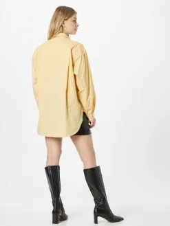 MOSS COPENHAGEN Overhemden Blouse Haddis Dames Geel -Moss Copenhagen Verkoop 3b14797fdc3459cc6b4cbbac43ddeb66