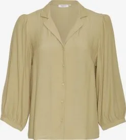 MOSS COPENHAGEN Blouses Met Korte Mouw Blouse Galiena Morocco Dames Camel