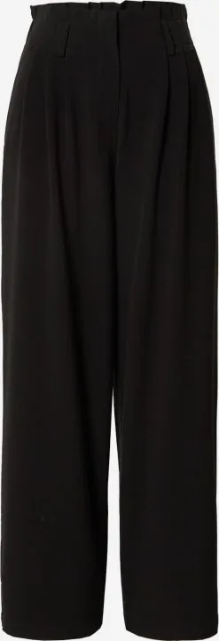 MOSS COPENHAGEN Bandplooibroeken Wide Leg Bandplooibroek Genetta Chana Dames Zwart