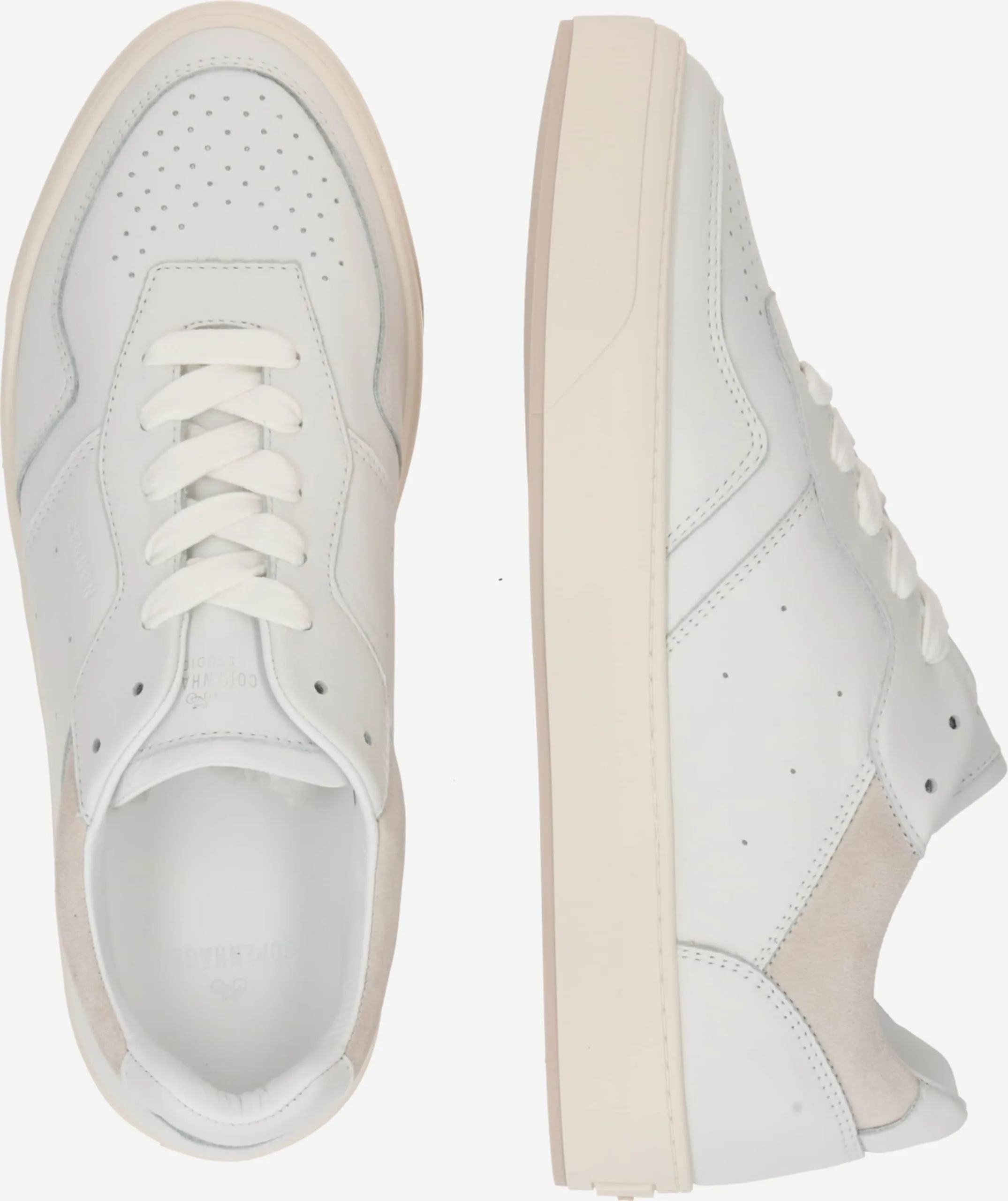 COPENHAGEN Casual Sneakers Sneakers Laag Heren Wit / Wolwit 2 COPENHAGEN Casual Sneakers Sneakers Laag Heren Wit / Wolwit - Afbeelding 2