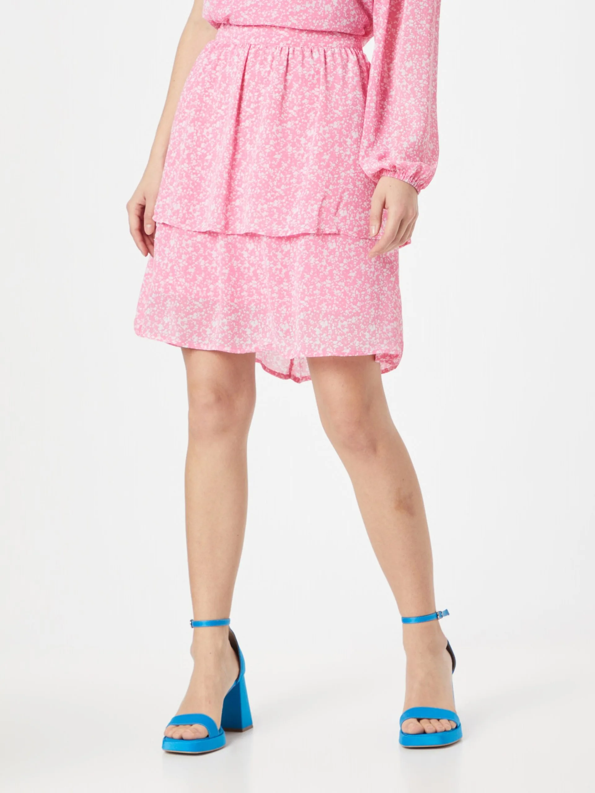 MOSS COPENHAGEN Midi Rokken Rok Rikkelie Dames Rosa 3 MOSS COPENHAGEN Midi Rokken Rok Rikkelie Dames Rosa - Afbeelding 3