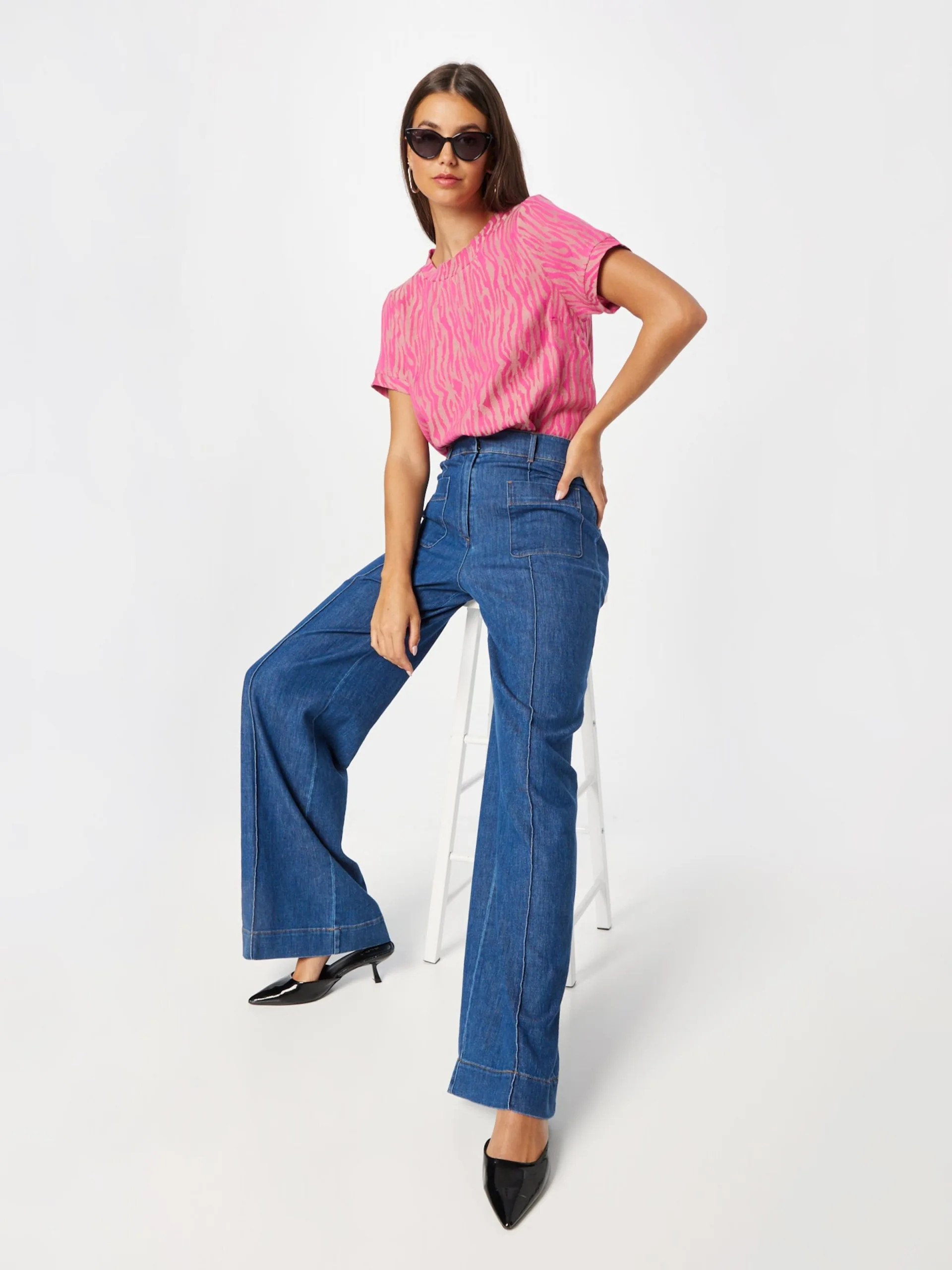 T-shirts Shirt Dames Framboos / Pastelroze 5 T-shirts Shirt Dames Framboos / Pastelroze - Afbeelding 5