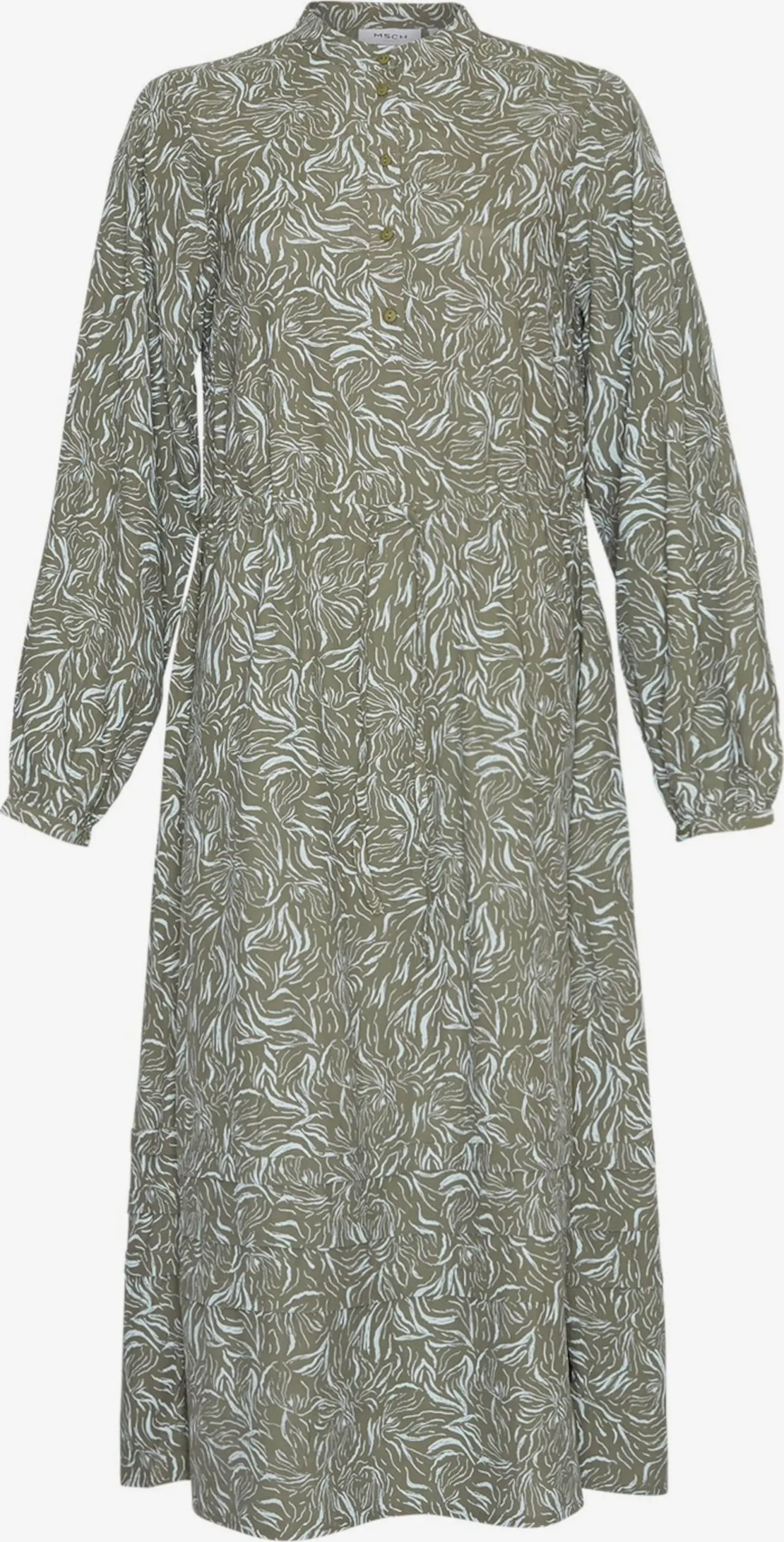 MOSS COPENHAGEN Blousejurken Blousejurk Jenica Morocco Dames Groen 1 MOSS COPENHAGEN Blousejurken Blousejurk Jenica Morocco Dames Groen