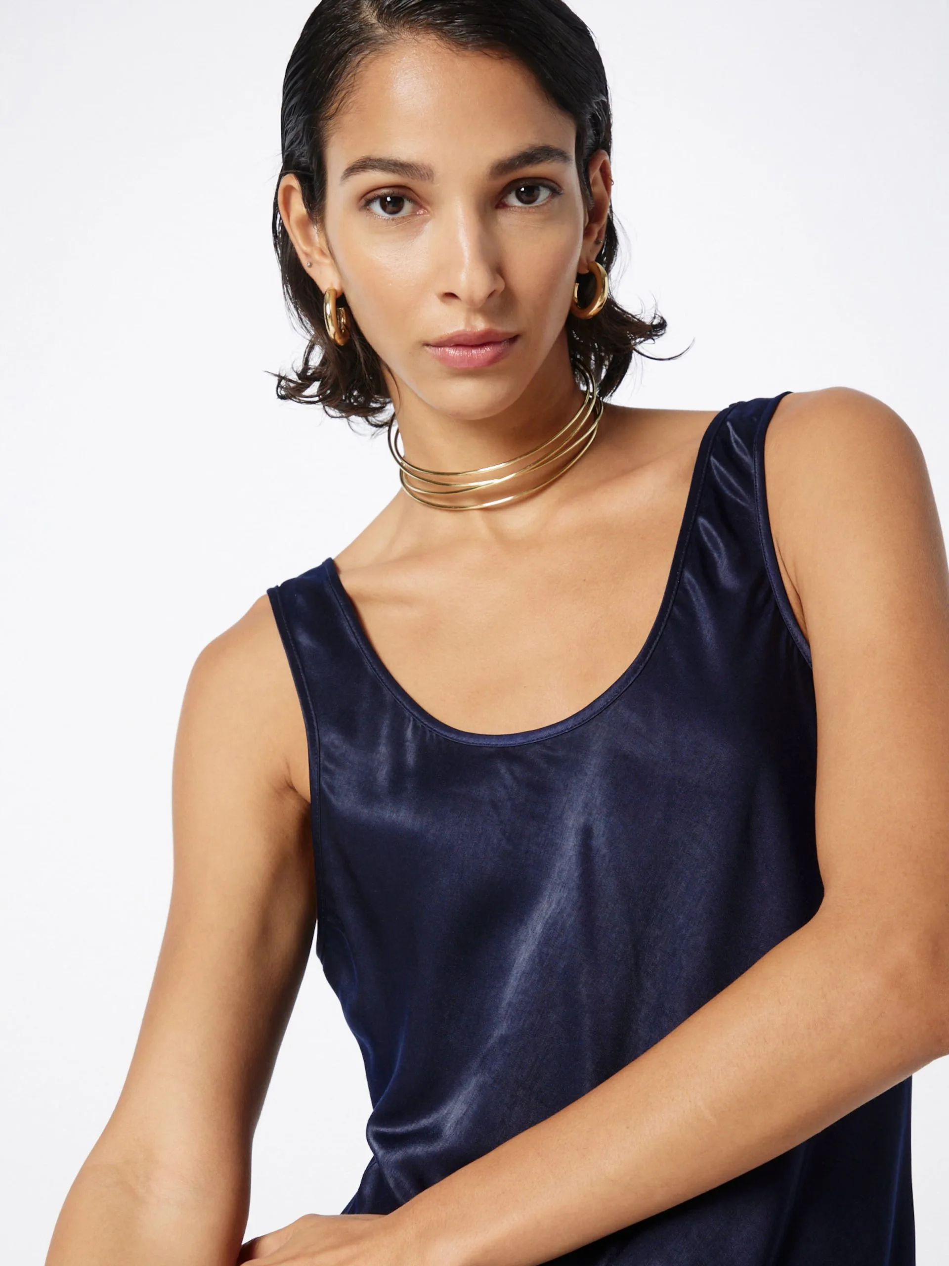 MOSS COPENHAGEN Avondjurken Avondjurk CHUl Dames Nachtblauw 2 MOSS COPENHAGEN Avondjurken Avondjurk CHUl Dames Nachtblauw - Afbeelding 2