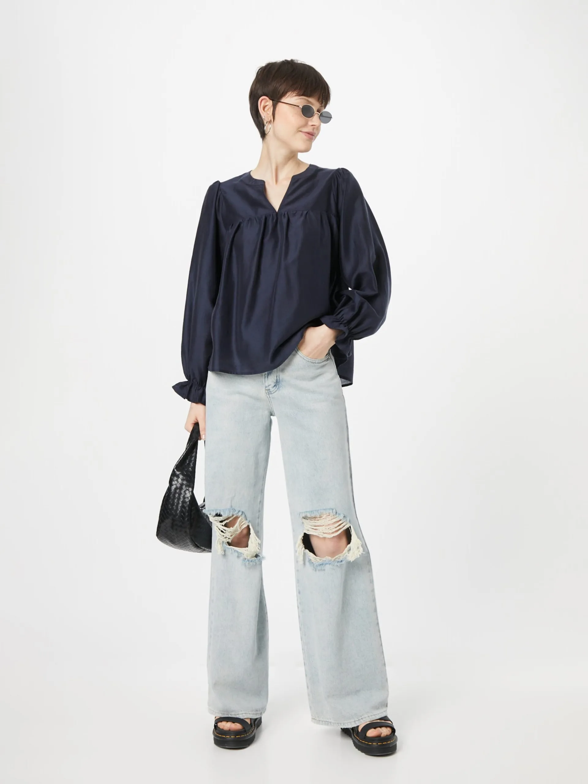 MOSS COPENHAGEN Blouseshirts Blouse Romina Dames Navy 5 MOSS COPENHAGEN Blouseshirts Blouse Romina Dames Navy - Afbeelding 5