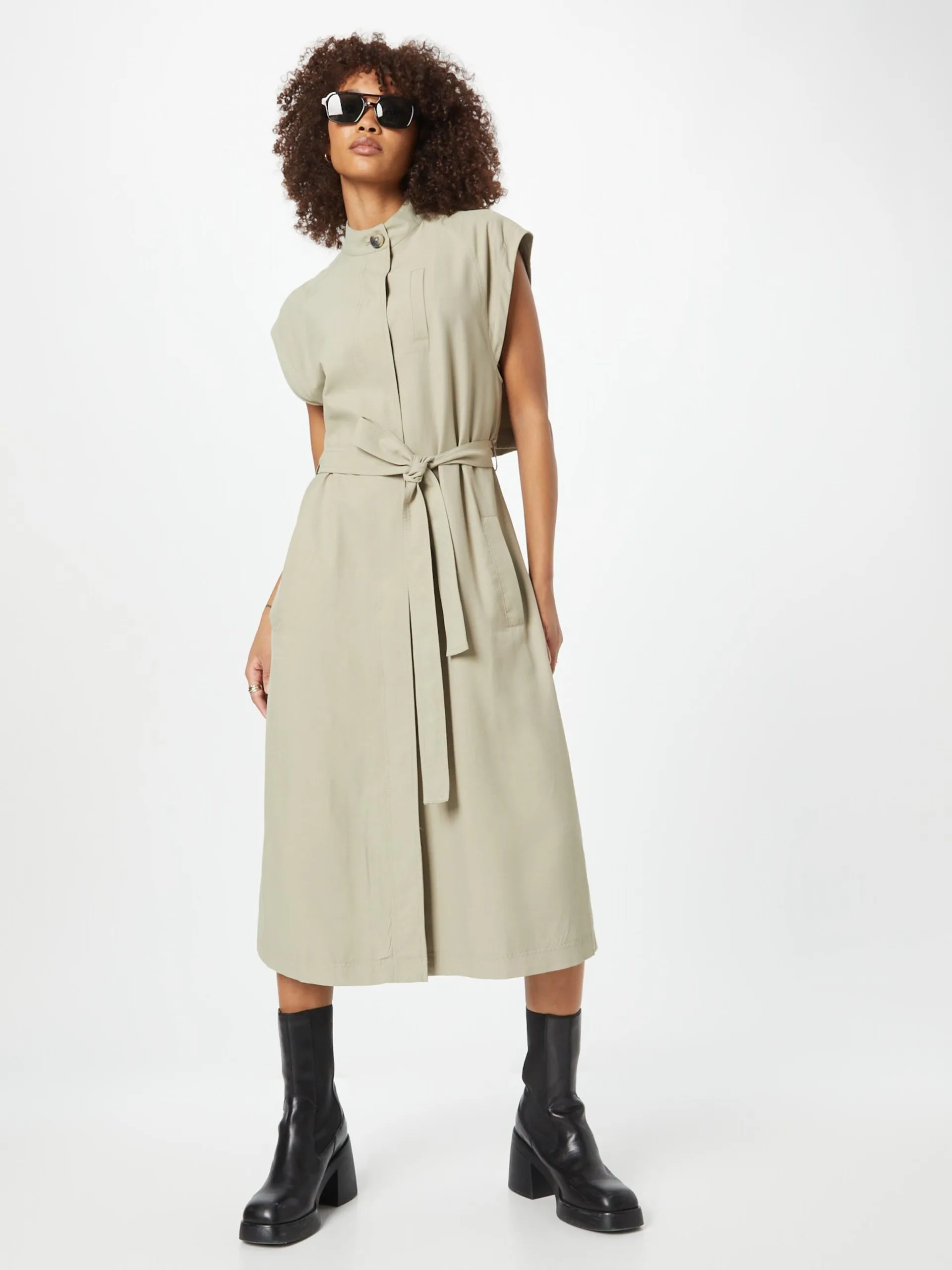 MOSS COPENHAGEN Maxi Jurken Jurk Dames Greige 5 MOSS COPENHAGEN Maxi Jurken Jurk Dames Greige - Afbeelding 5