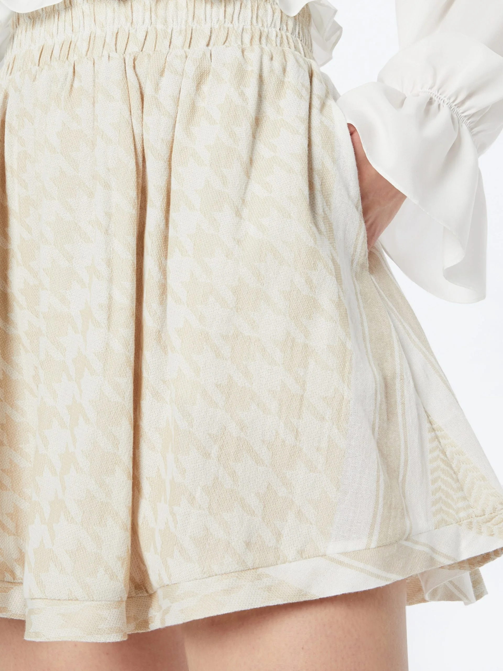 Mini Rokken Rok Dames Offwhite 2 Mini Rokken Rok Dames Offwhite - Afbeelding 2