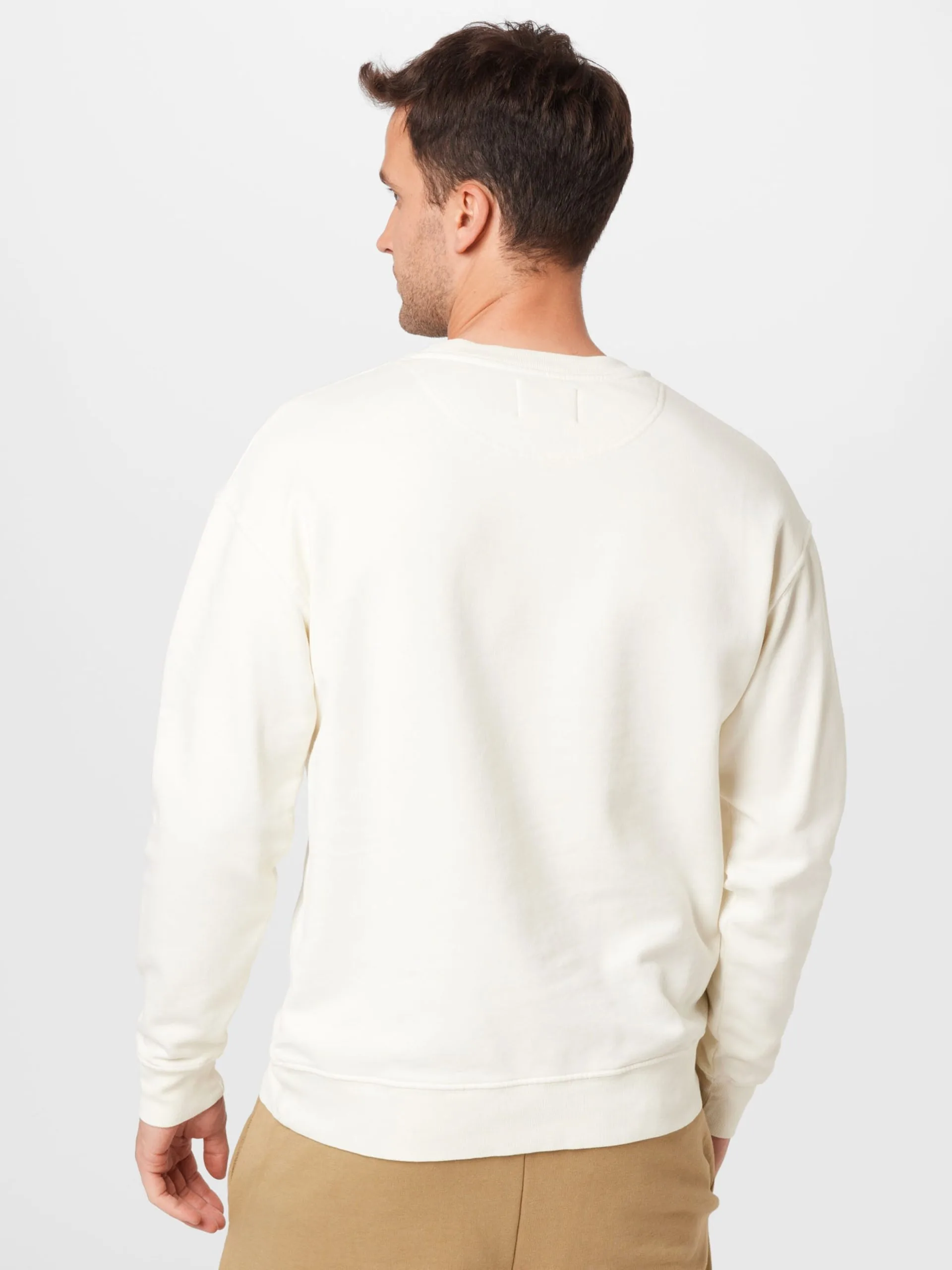 Sweatshirts Sweatshirt Heren Crème 4 Sweatshirts Sweatshirt Heren Crème - Afbeelding 4