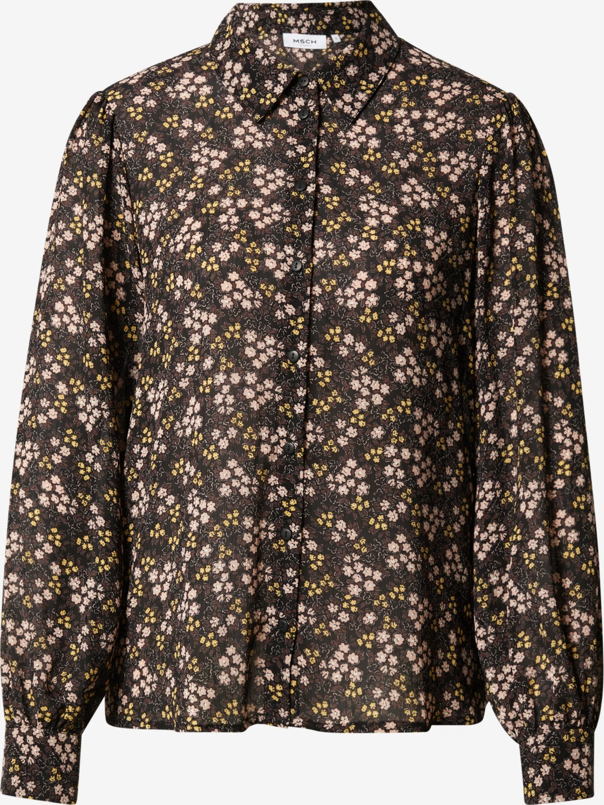 MOSS COPENHAGEN Overhemden Blouse Iluna Rikkelie Dames Zwart 1 MOSS COPENHAGEN Overhemden Blouse Iluna Rikkelie Dames Zwart
