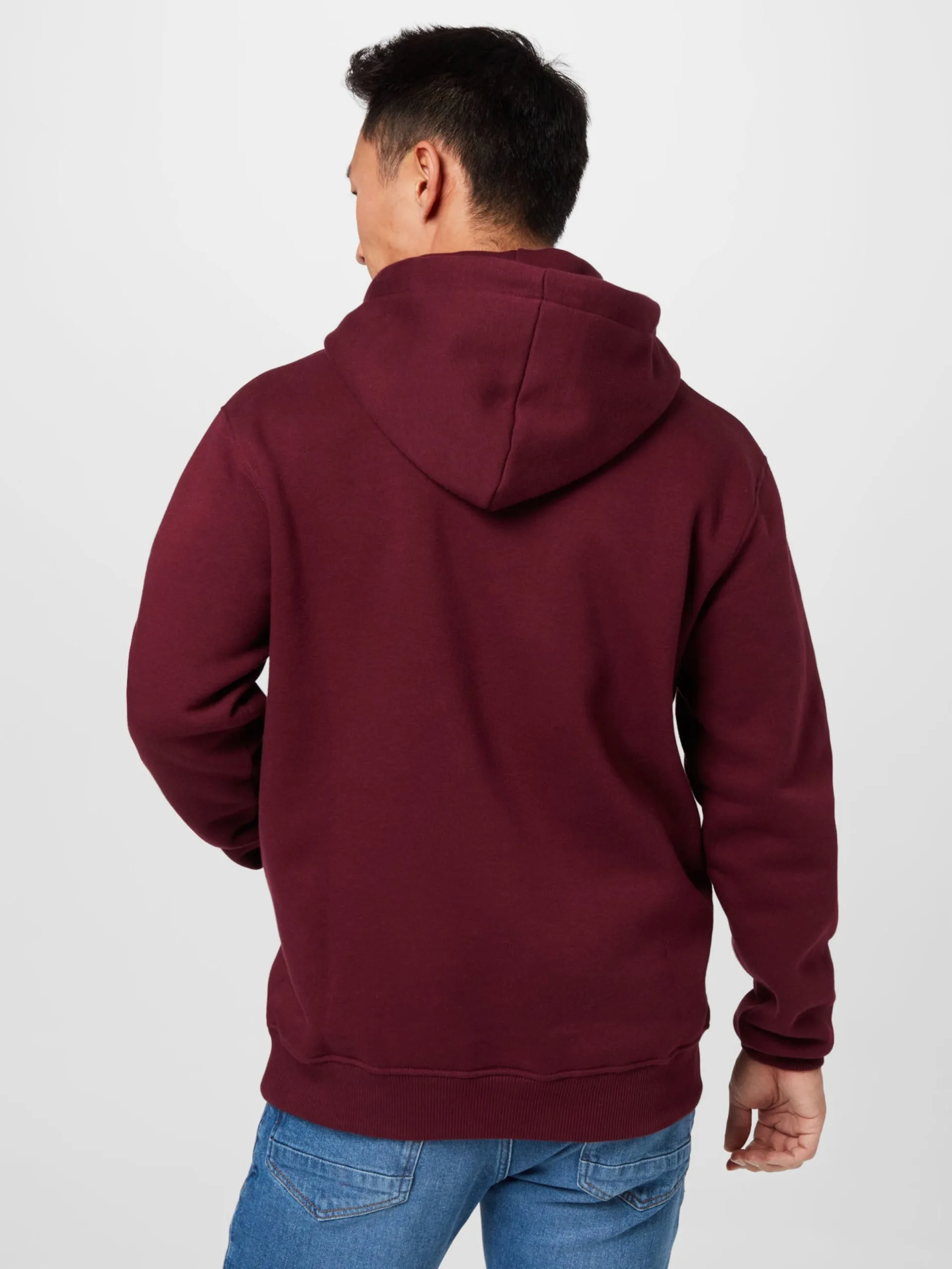 Hoodies Sweatshirt Heren Wijnrood / Watermeloen Rood 4 Hoodies Sweatshirt Heren Wijnrood / Watermeloen Rood - Afbeelding 4