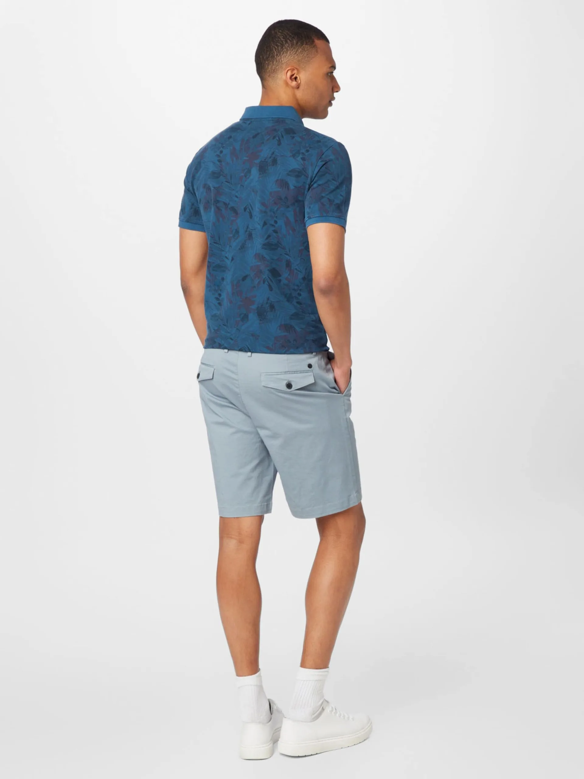 Chino Shorts Regular Chino Heren Duifblauw 4 Chino Shorts Regular Chino Heren Duifblauw - Afbeelding 4