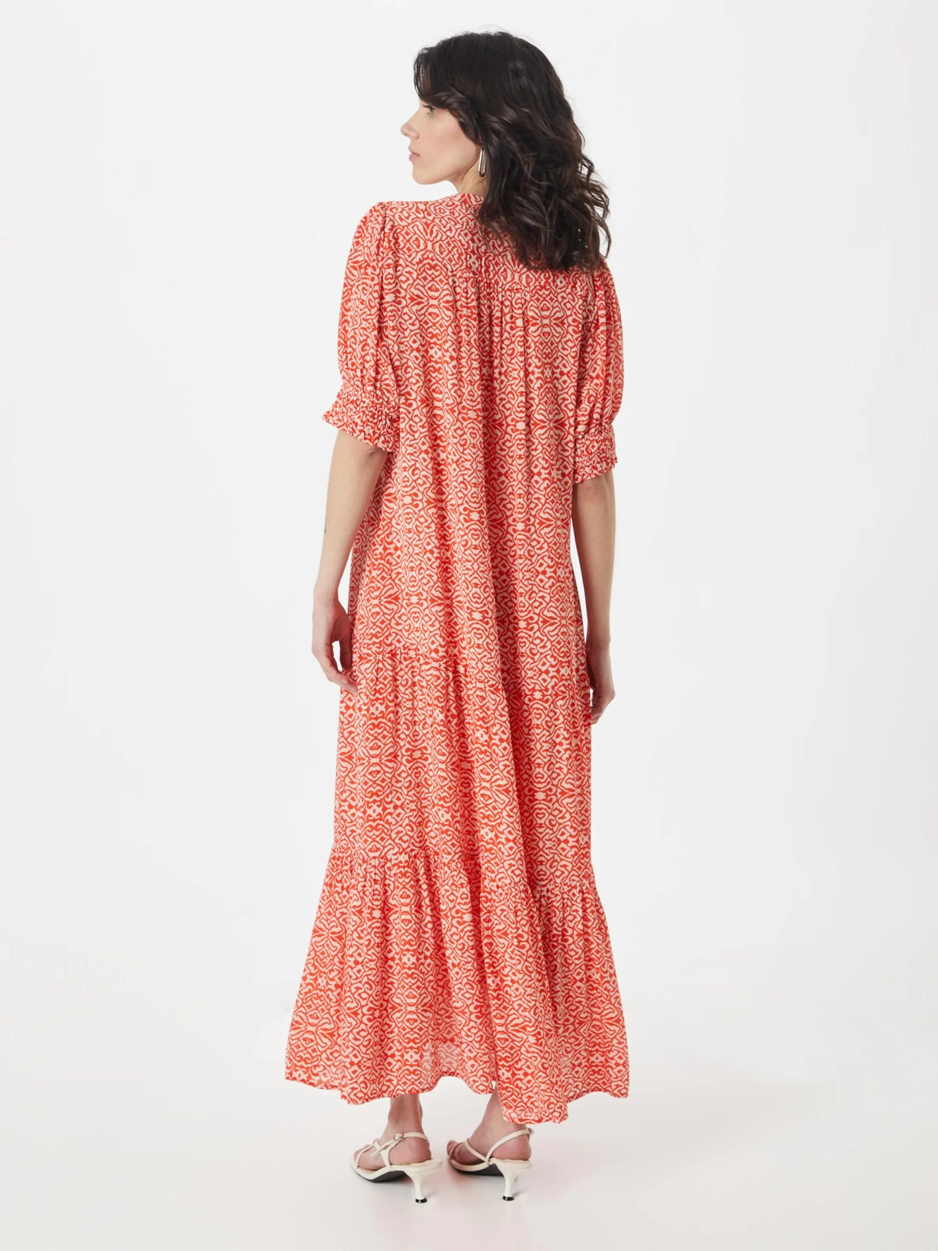 Maxi Jurken Jurk Unity Dames Rood 4 Maxi Jurken Jurk Unity Dames Rood - Afbeelding 4