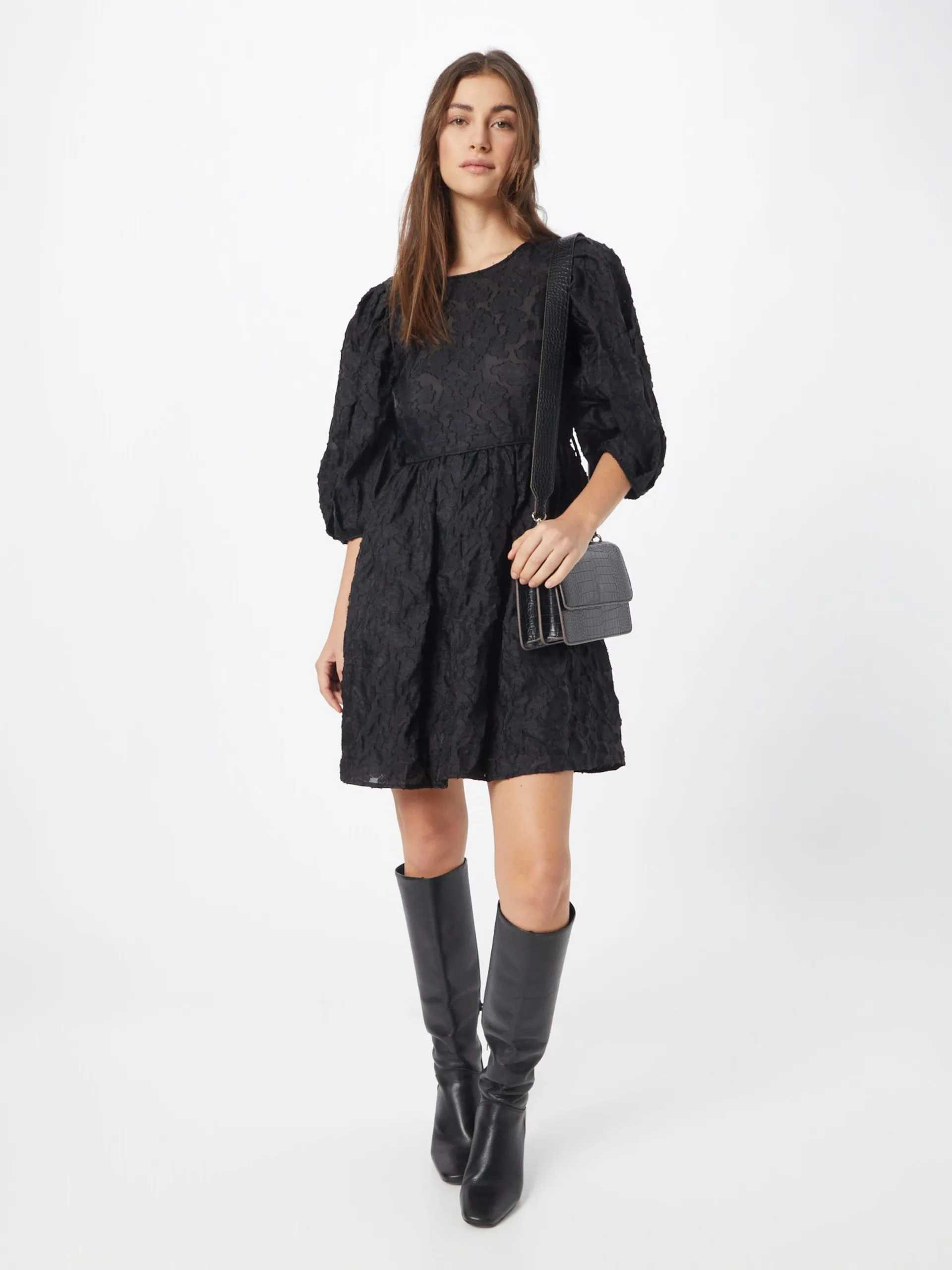 Mini Jurken Jurk JANI Dames Zwart 5 Mini Jurken Jurk JANI Dames Zwart - Afbeelding 5