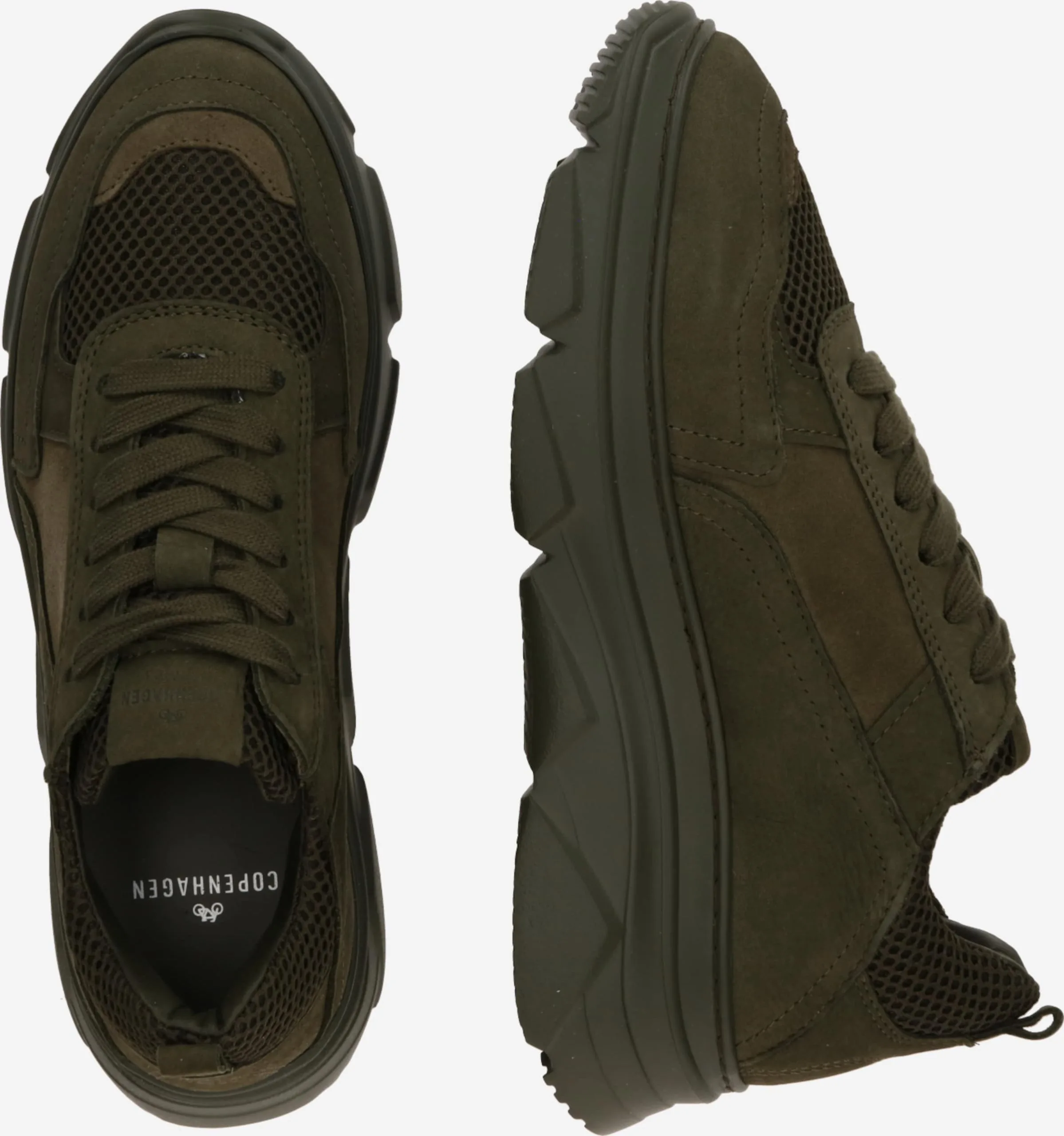 COPENHAGEN Casual Sneakers Sneakers Laag Dames Olijfgroen 2 COPENHAGEN Casual Sneakers Sneakers Laag Dames Olijfgroen - Afbeelding 2