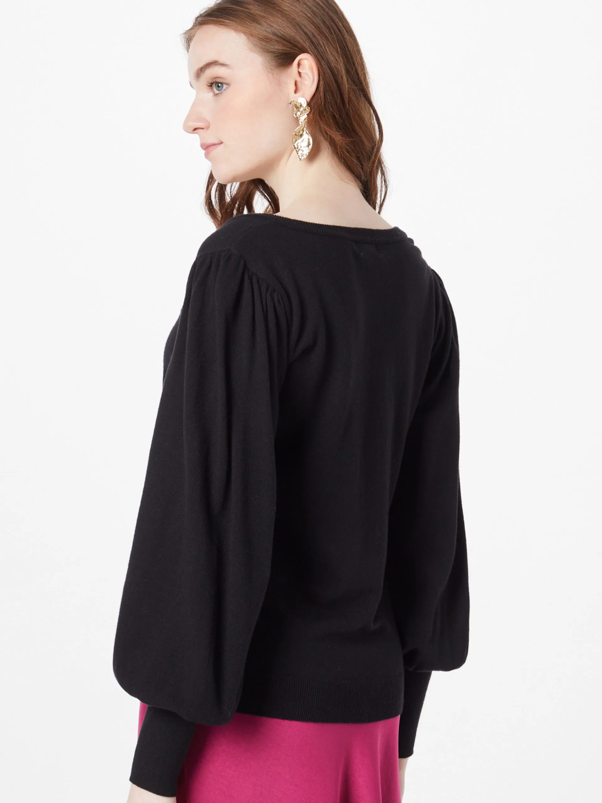 MOSS COPENHAGEN Fijngebreide Truien Trui Dames Zwart 4 MOSS COPENHAGEN Fijngebreide Truien Trui Dames Zwart - Afbeelding 4