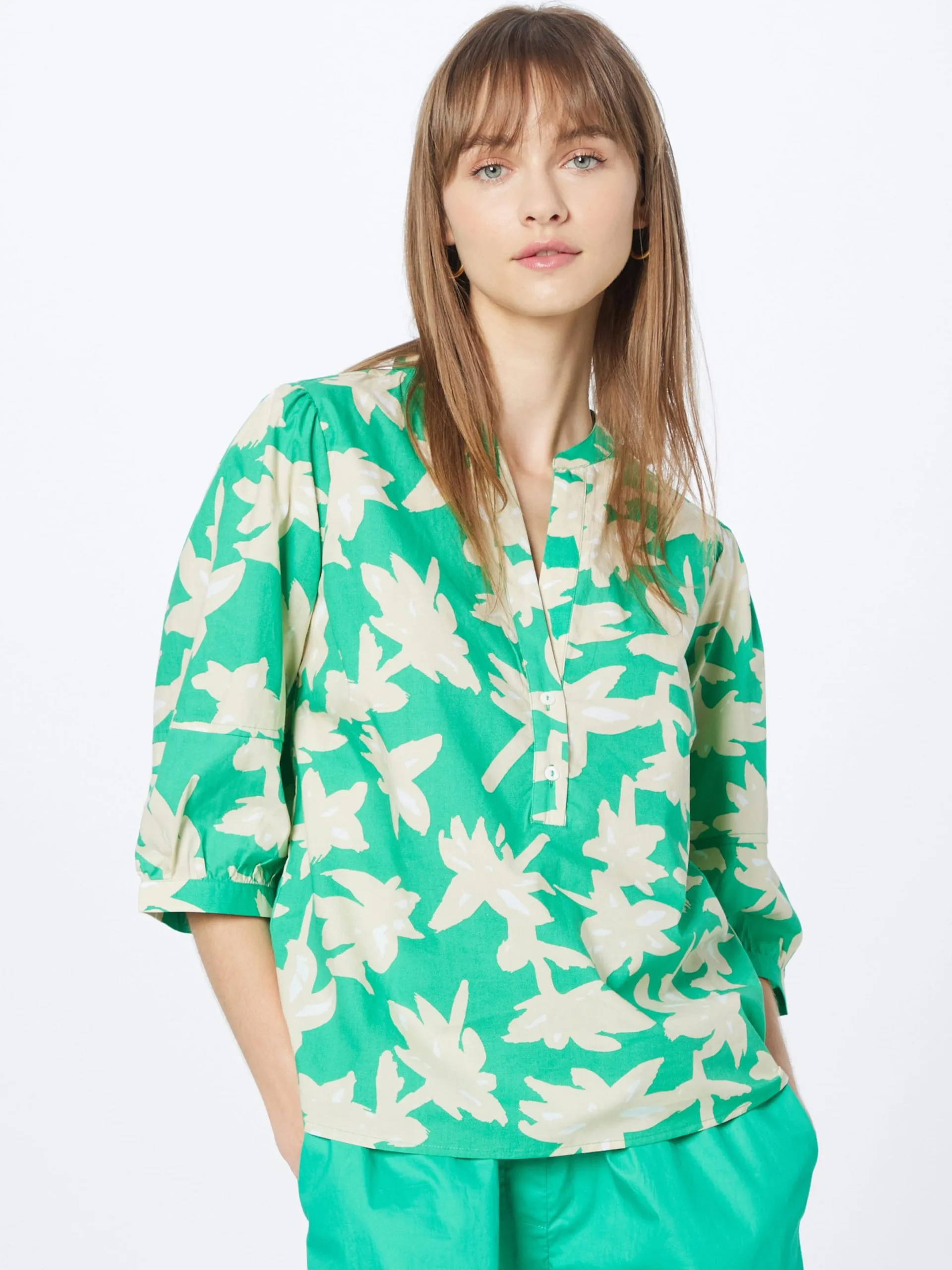 Coster Copenhagen Blouses Met Korte Mouw Blouse Dames Groen 3 Coster Copenhagen Blouses Met Korte Mouw Blouse Dames Groen - Afbeelding 3