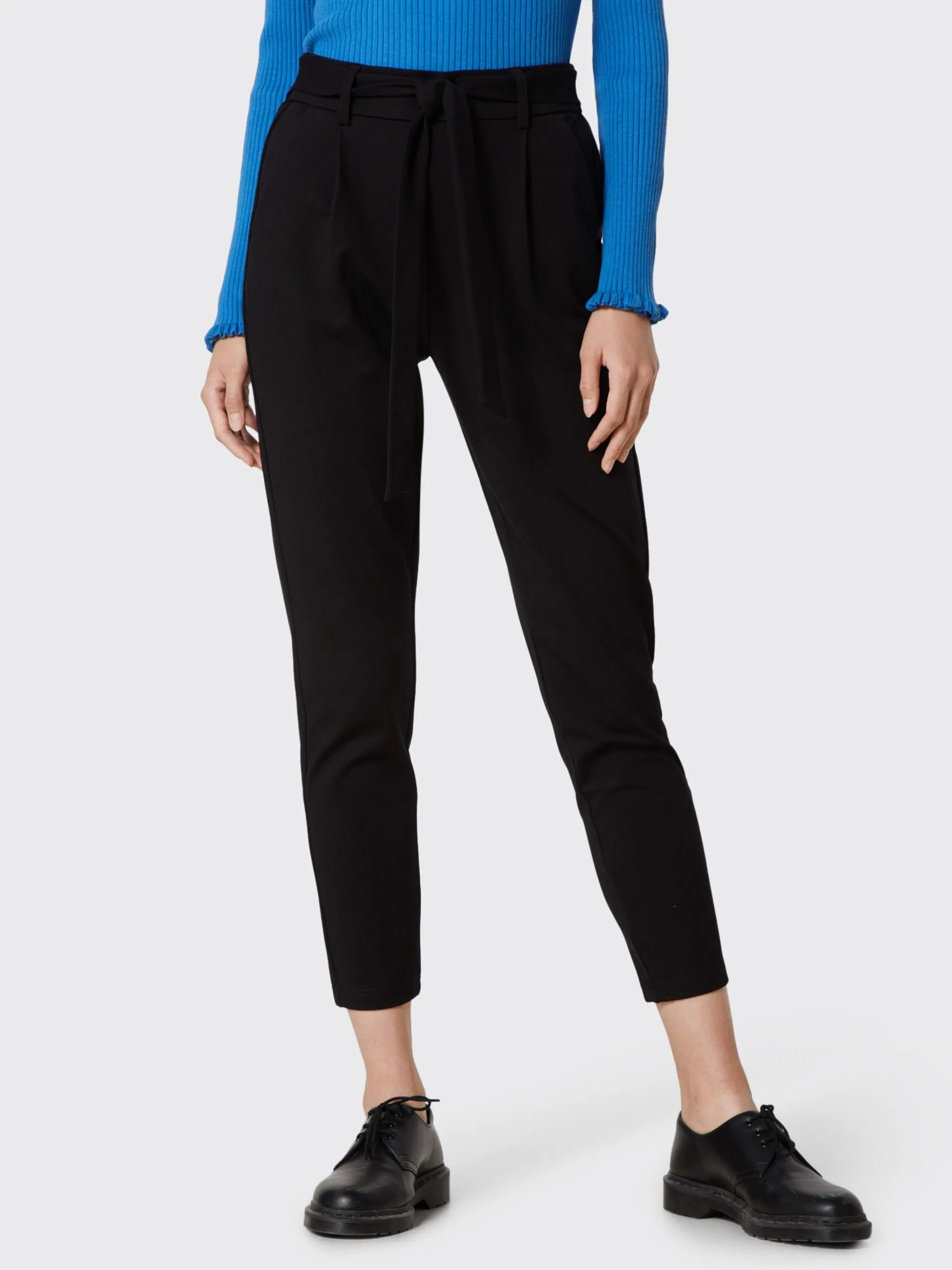 MOSS COPENHAGEN Bandplooibroeken Tapered Bandplooibroek Popye Dames Zwart 3 MOSS COPENHAGEN Bandplooibroeken Tapered Bandplooibroek Popye Dames Zwart - Afbeelding 3