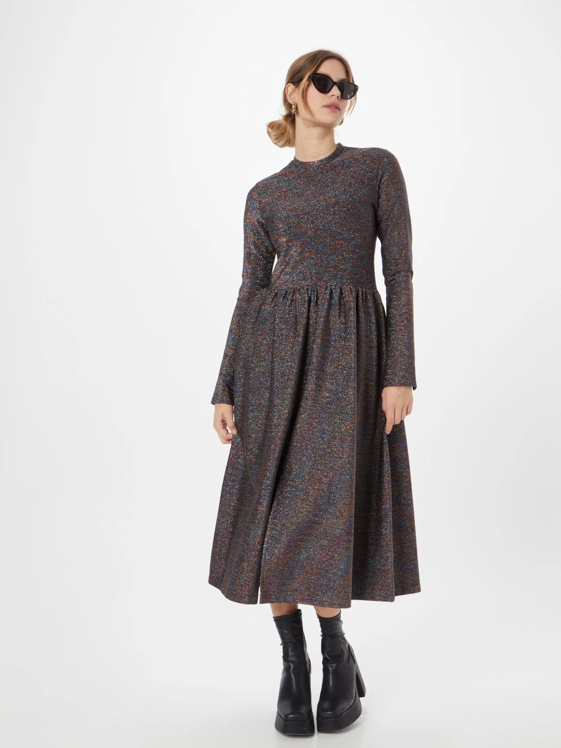 Midi Jurken Jurk Lucca Dames Bruin 5 Midi Jurken Jurk Lucca Dames Bruin - Afbeelding 5