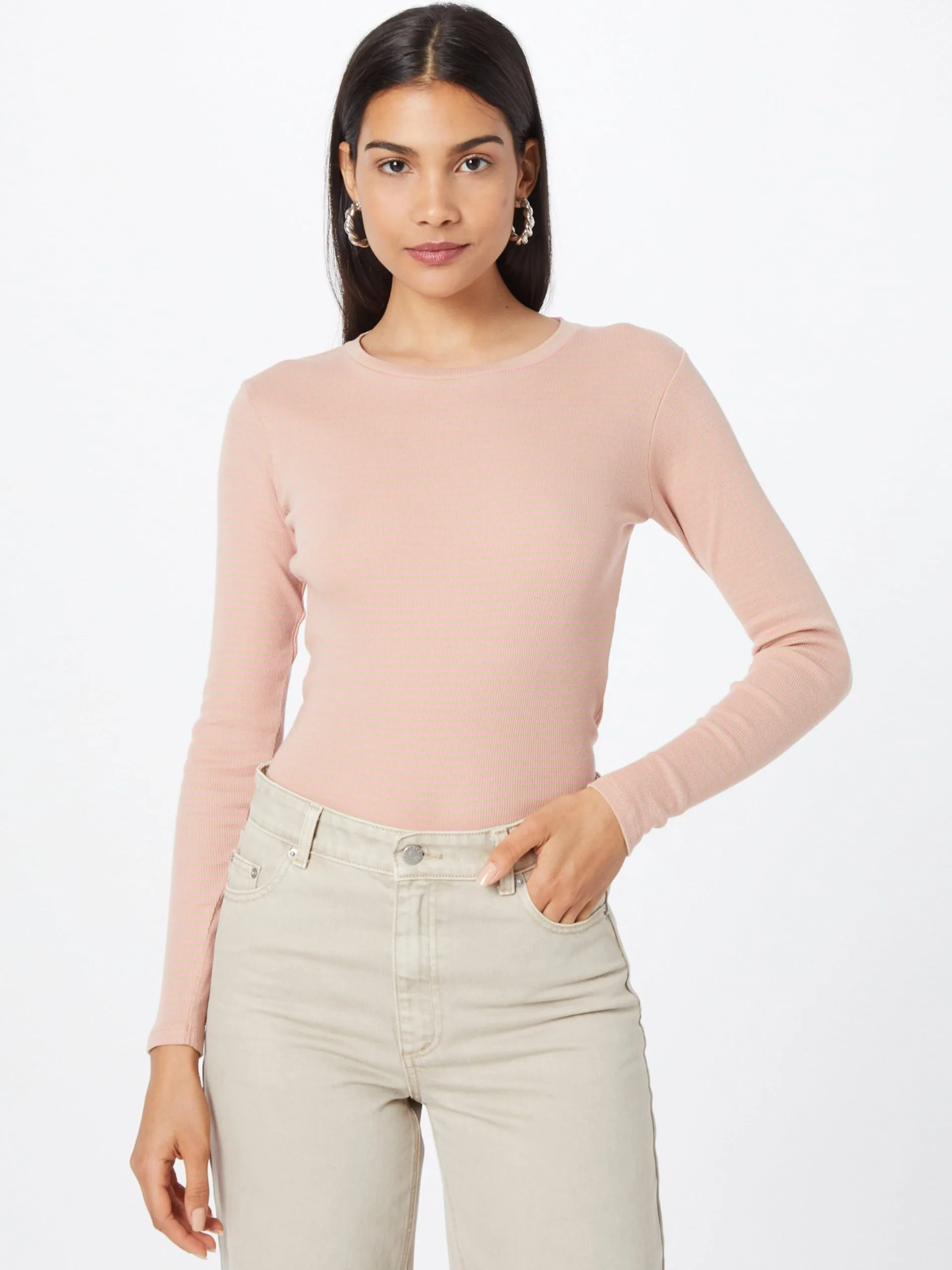 Longsleeves Shirt Dames Lichtbeige 3 Longsleeves Shirt Dames Lichtbeige - Afbeelding 3