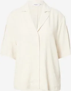MOSS COPENHAGEN Blouses Met Korte Mouw Blouse Idetta Dames Beige