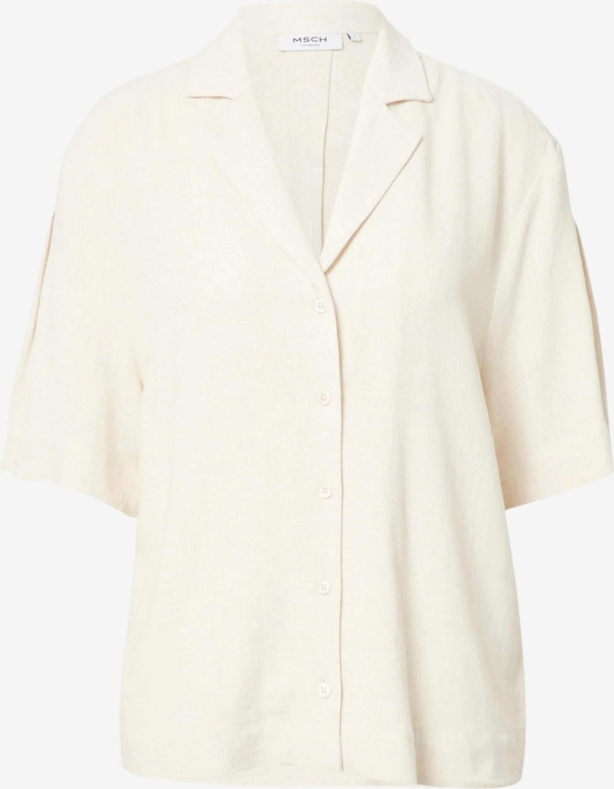 MOSS COPENHAGEN Blouses Met Korte Mouw Blouse Idetta Dames Beige 1 MOSS COPENHAGEN Blouses Met Korte Mouw Blouse Idetta Dames Beige