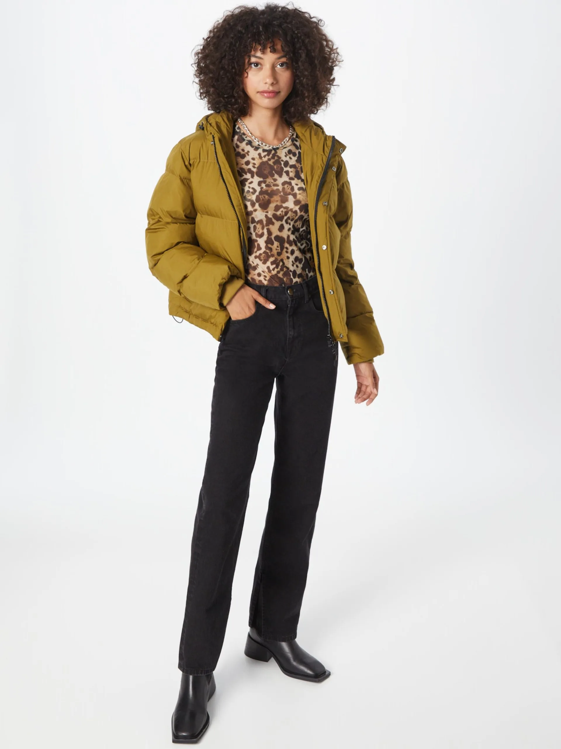 Tussenjassen Tussenjas Jojo Dames Olijfgroen 5 Tussenjassen Tussenjas Jojo Dames Olijfgroen - Afbeelding 5