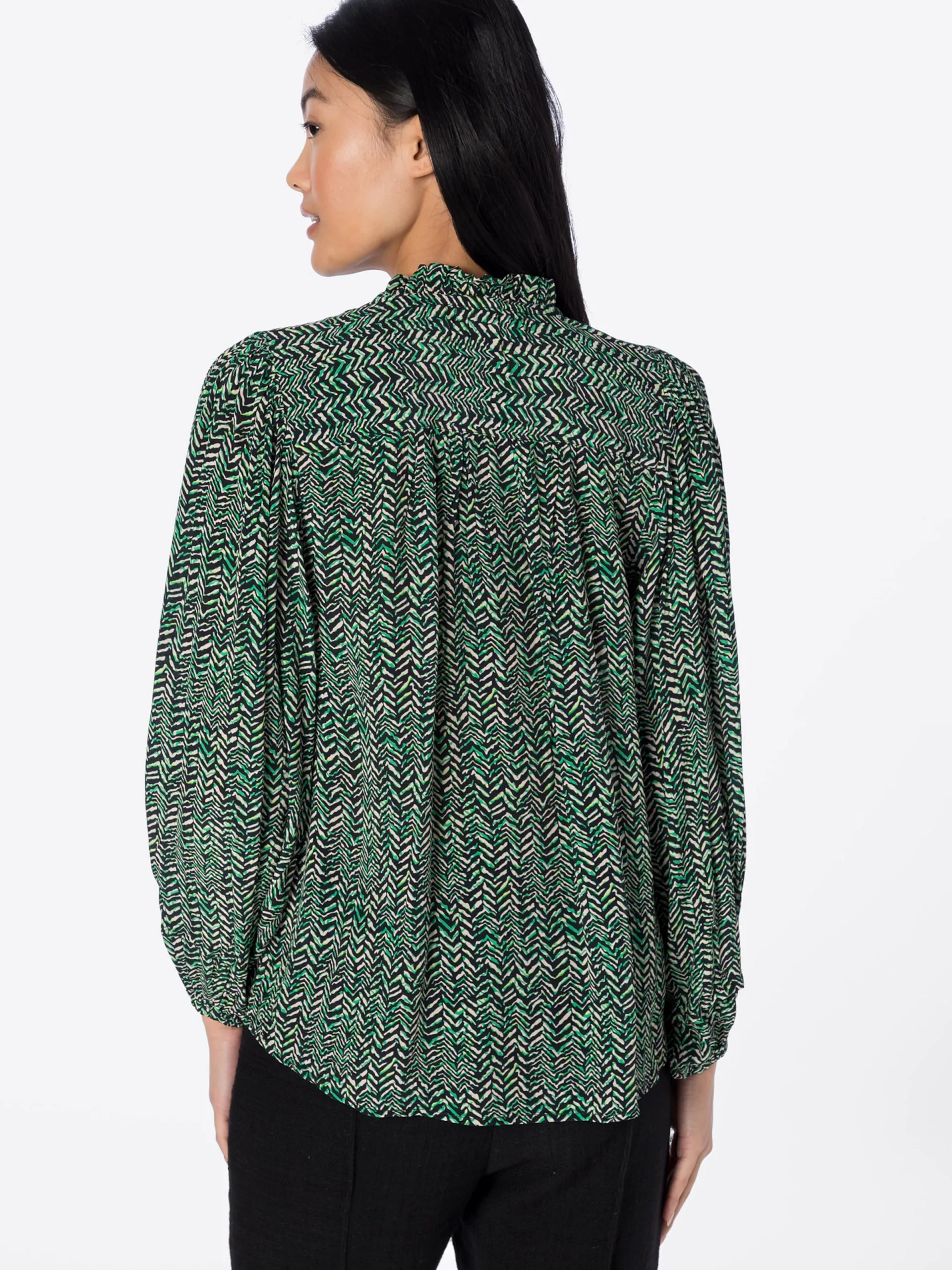 Blouseshirts Blouse Sally Dames Groen 4 Blouseshirts Blouse Sally Dames Groen - Afbeelding 4