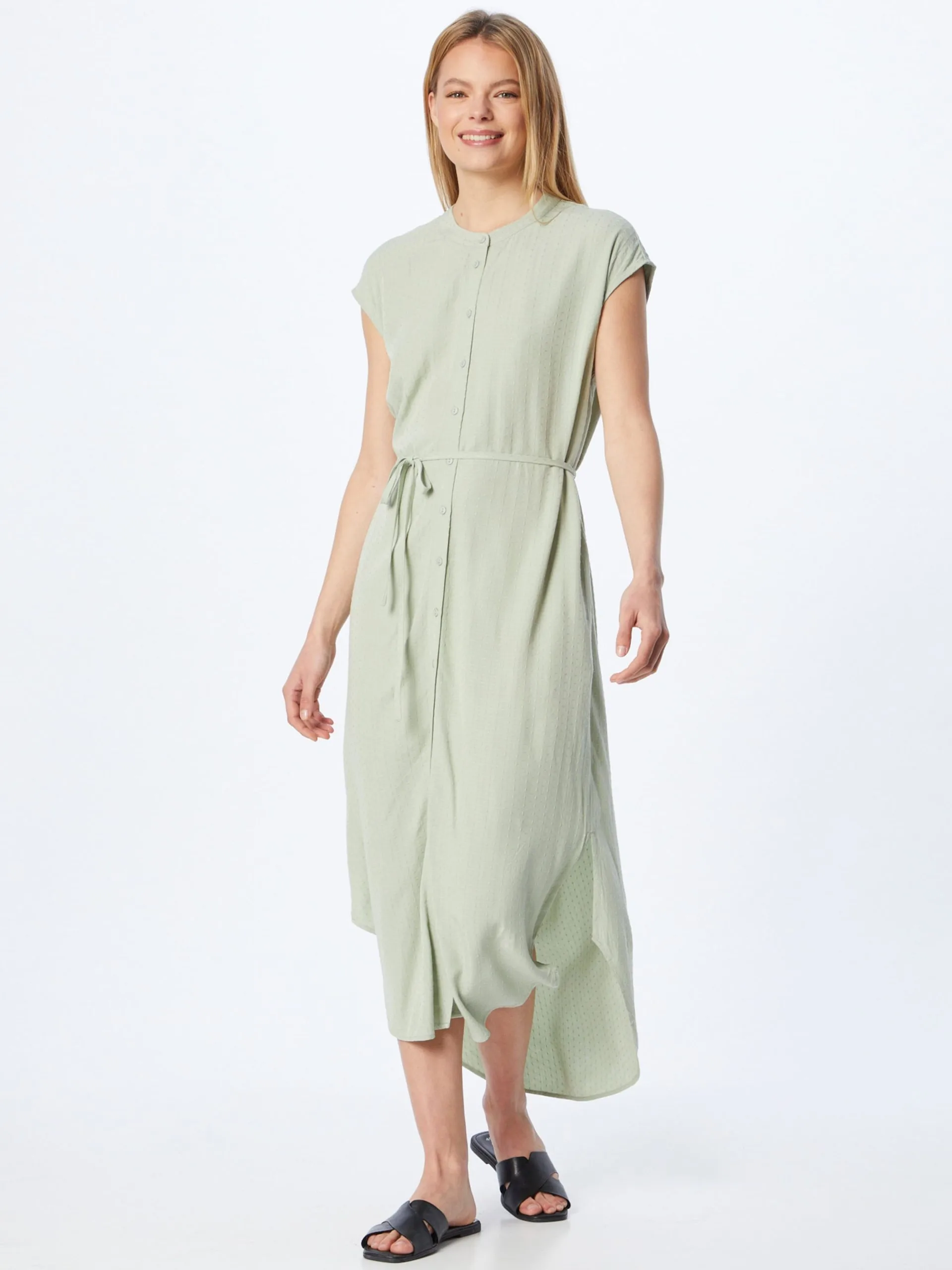 MOSS COPENHAGEN Blousejurken Blousejurk Lania Dames Pastelgroen 3 MOSS COPENHAGEN Blousejurken Blousejurk Lania Dames Pastelgroen - Afbeelding 3