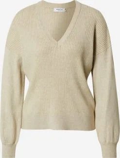 MOSS COPENHAGEN Fijngebreide Truien Trui RACHELLE Dames Beige