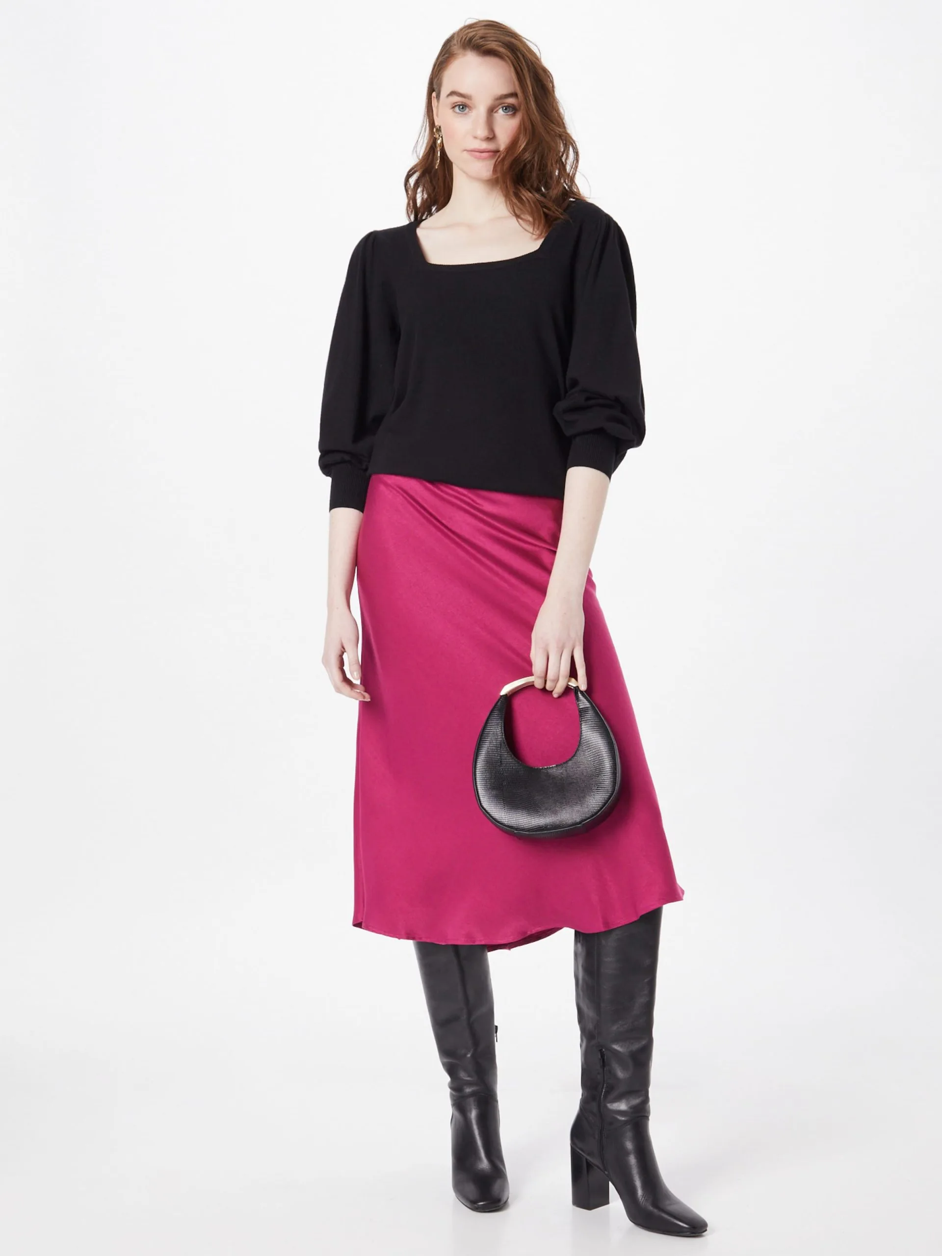 MOSS COPENHAGEN Fijngebreide Truien Trui Dames Zwart 5 MOSS COPENHAGEN Fijngebreide Truien Trui Dames Zwart - Afbeelding 5