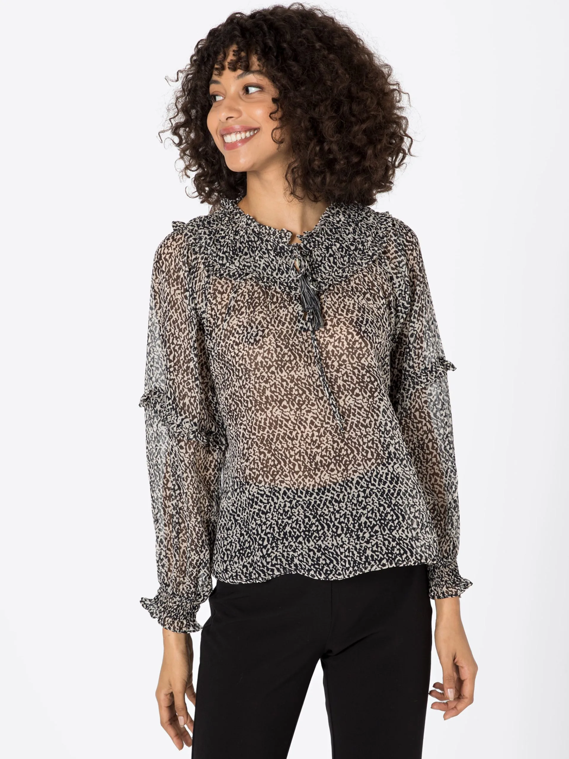 Blouseshirts Blouse Tiffany Dames Zwart 3 Blouseshirts Blouse Tiffany Dames Zwart - Afbeelding 3