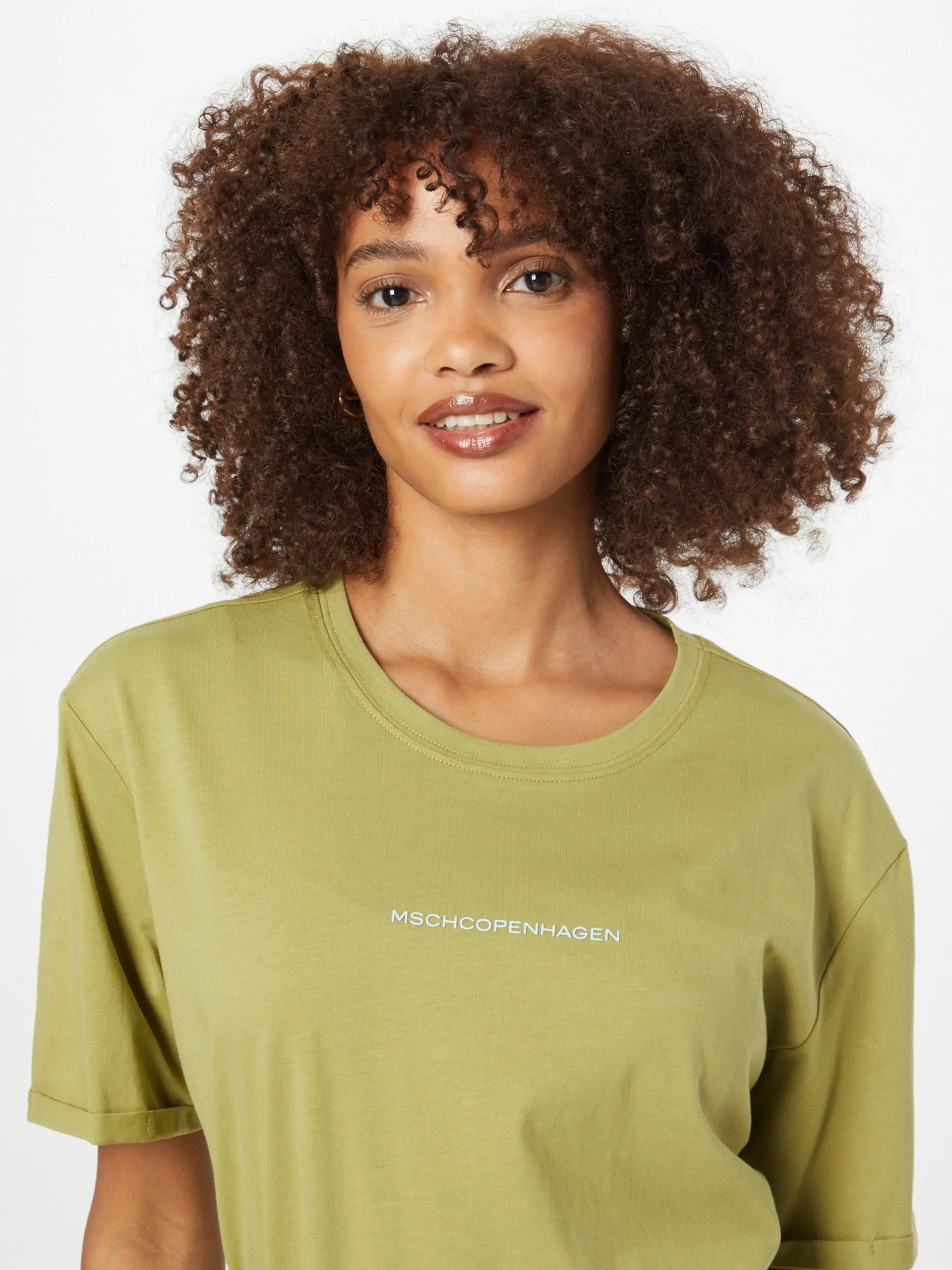 MOSS COPENHAGEN T-shirts Shirt Terina Dames Olijfgroen 2 MOSS COPENHAGEN T-shirts Shirt Terina Dames Olijfgroen - Afbeelding 2
