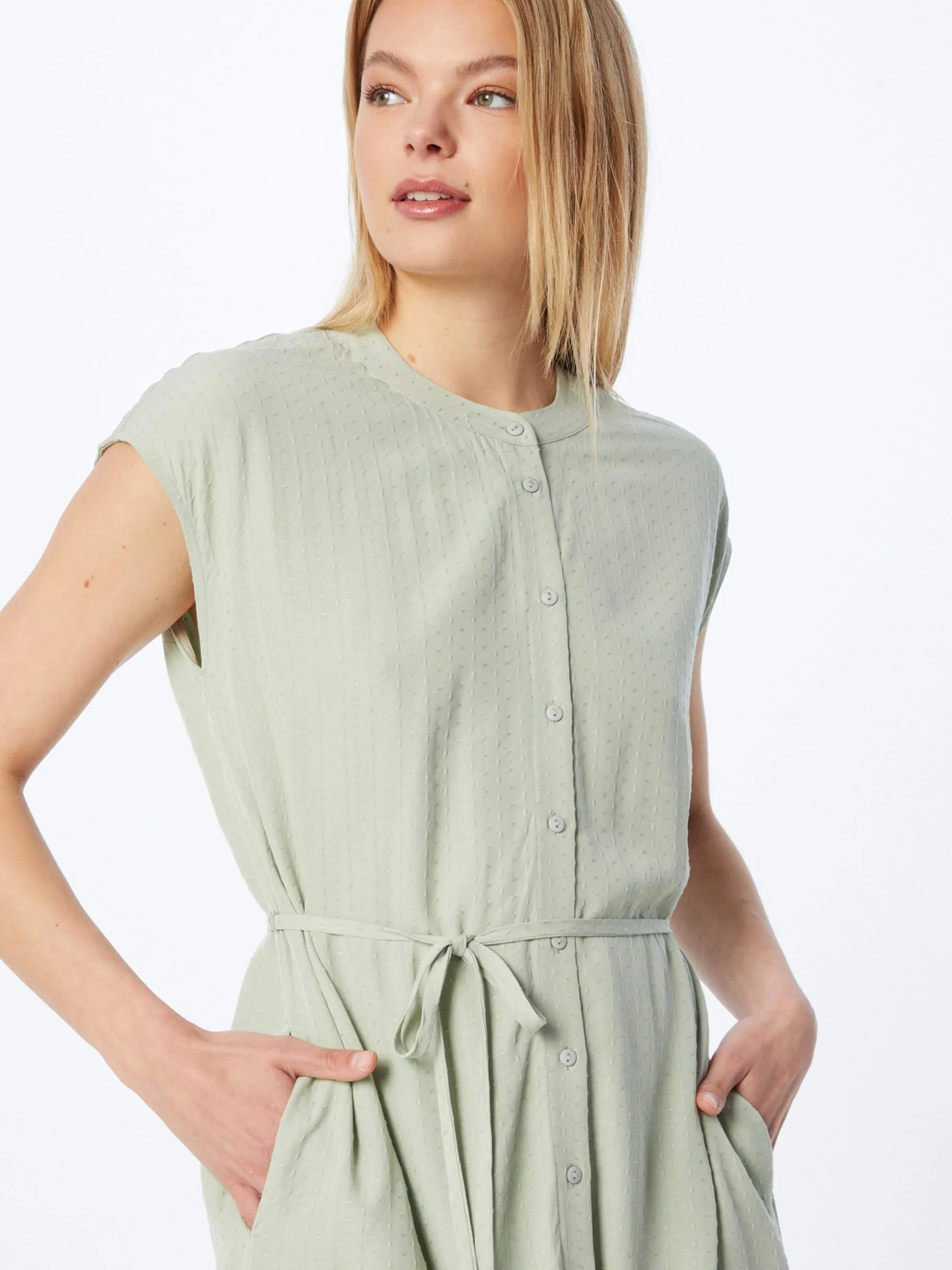 MOSS COPENHAGEN Blousejurken Blousejurk Lania Dames Pastelgroen 2 MOSS COPENHAGEN Blousejurken Blousejurk Lania Dames Pastelgroen - Afbeelding 2