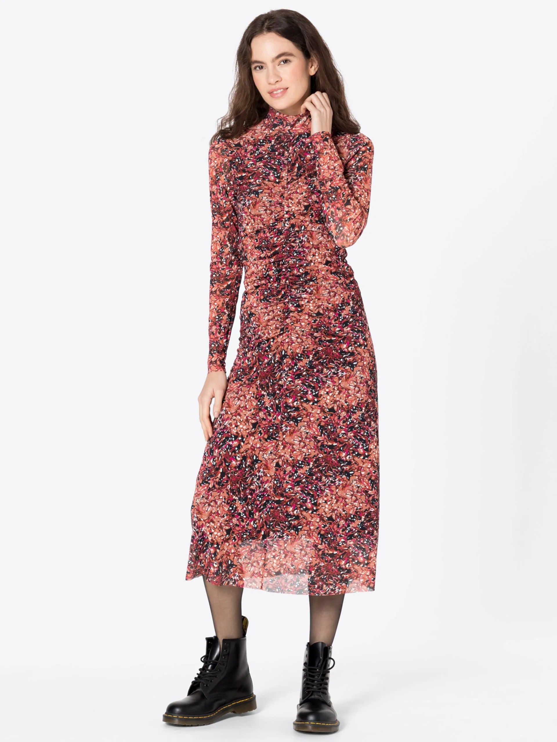 Midi Jurken Jurk SAMMIE Dames Fuchsia / Lichtroze 5 Midi Jurken Jurk SAMMIE Dames Fuchsia / Lichtroze - Afbeelding 5