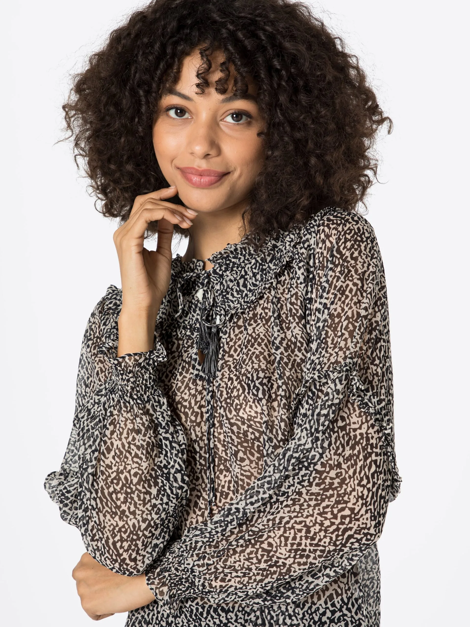 Blouseshirts Blouse Tiffany Dames Zwart 2 Blouseshirts Blouse Tiffany Dames Zwart - Afbeelding 2