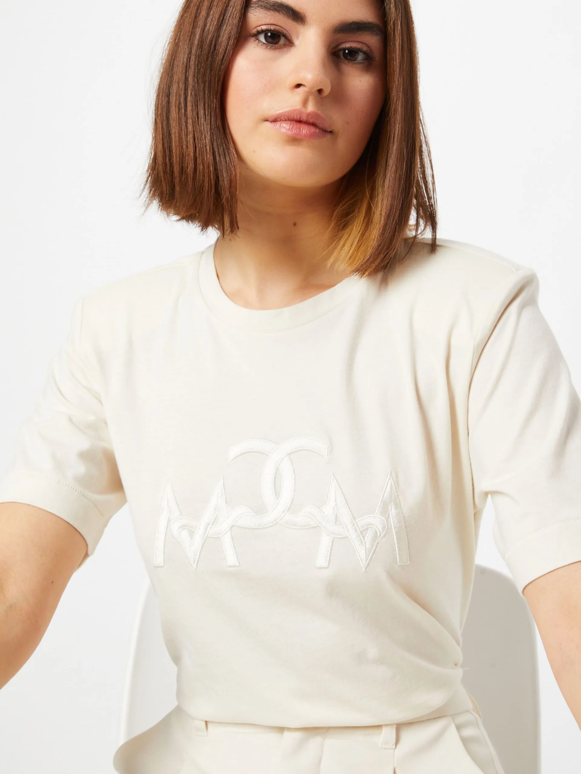 T-shirts Shirt BEA Dames Crème 2 T-shirts Shirt BEA Dames Crème - Afbeelding 2