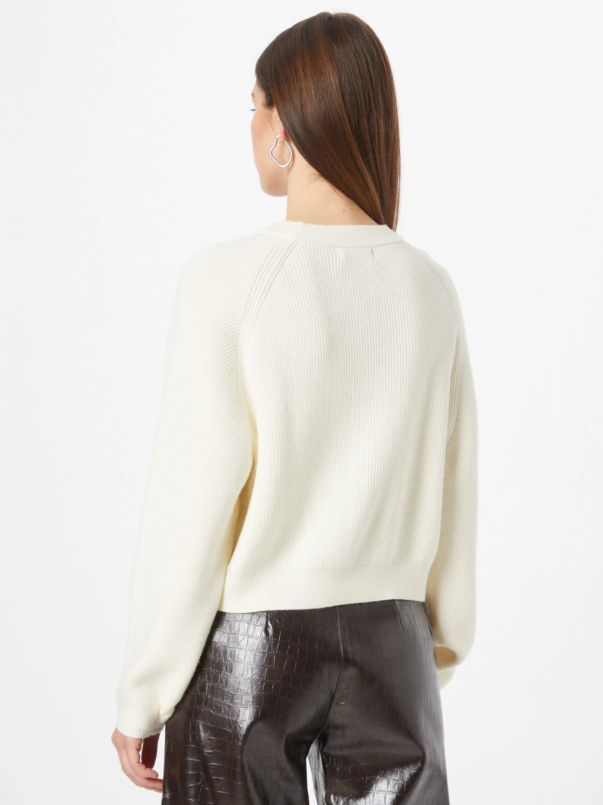 MOSS COPENHAGEN Fijngebreide Truien Trui Dames Crème 4 MOSS COPENHAGEN Fijngebreide Truien Trui Dames Crème - Afbeelding 4