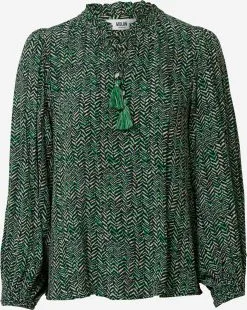 Blouseshirts Blouse Sally Dames Groen