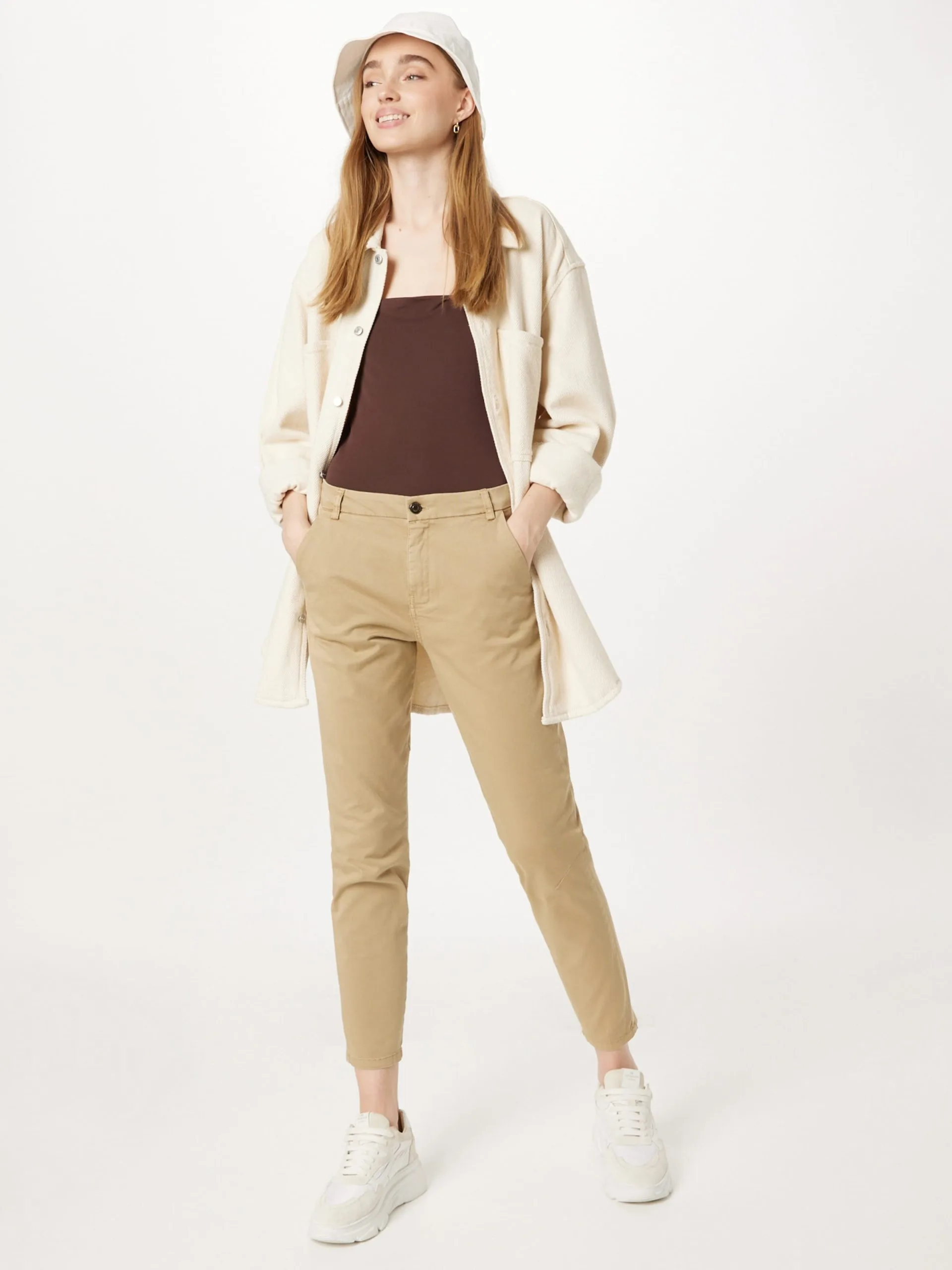 IVY Copenhagen Chinos Regular Chino Karmey Dames Kaki 5 IVY Copenhagen Chinos Regular Chino Karmey Dames Kaki - Afbeelding 5