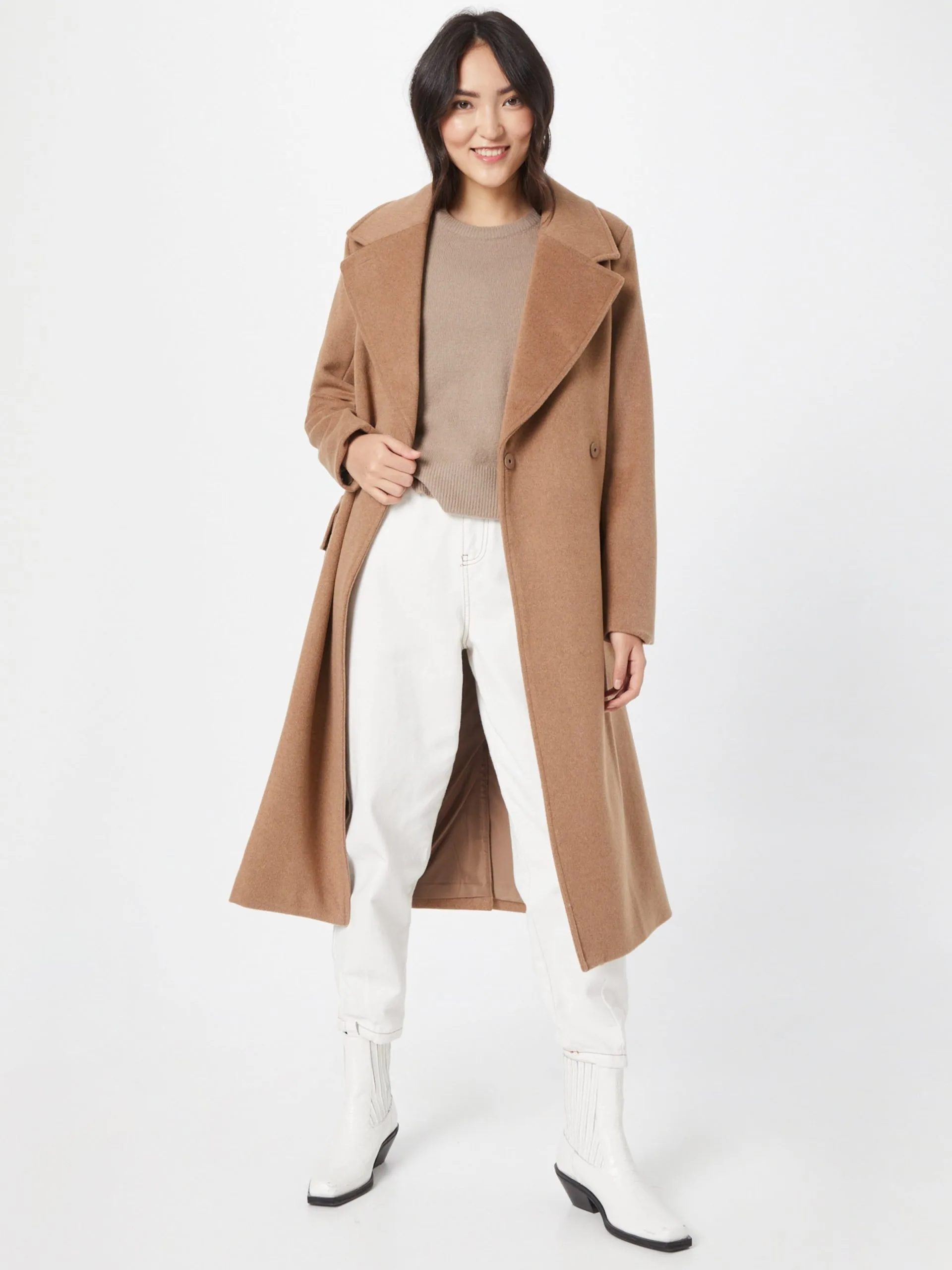 MOSS COPENHAGEN Fijngebreide Truien Trui Zenie Dames Beige 5 MOSS COPENHAGEN Fijngebreide Truien Trui Zenie Dames Beige - Afbeelding 5