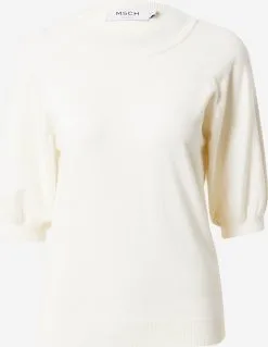 MOSS COPENHAGEN Fijngebreide Truien Trui Eslina Dames Beige