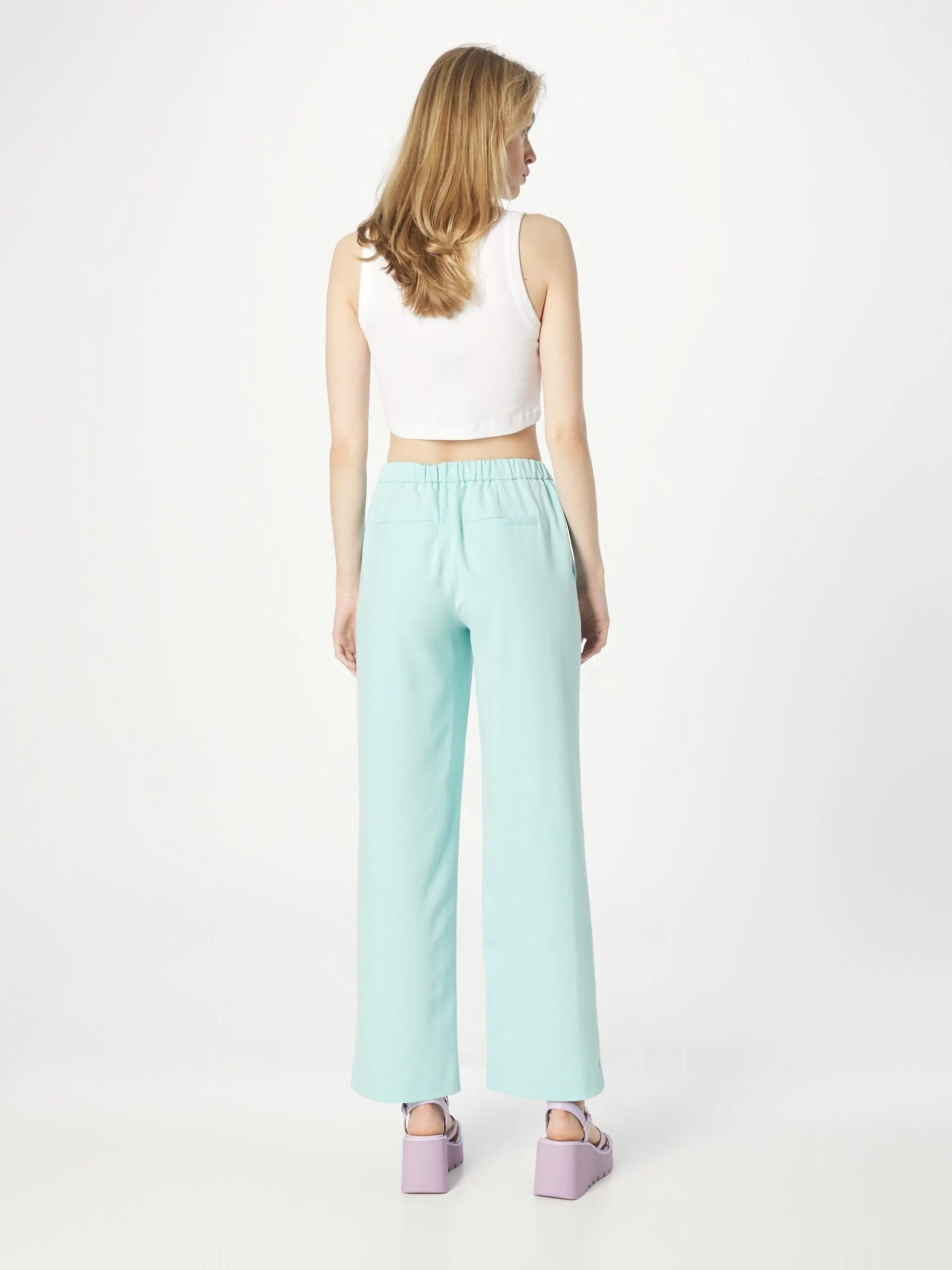 MOSS COPENHAGEN Pantalons Loosefit Broek Dames Blauw 4 MOSS COPENHAGEN Pantalons Loosefit Broek Dames Blauw - Afbeelding 4