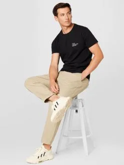 T-shirts Shirt Heren Zwart 9 T-shirts Shirt Heren Zwart -Moss Copenhagen Verkoop 711154cd20d63640fd80fe9d3e91f759