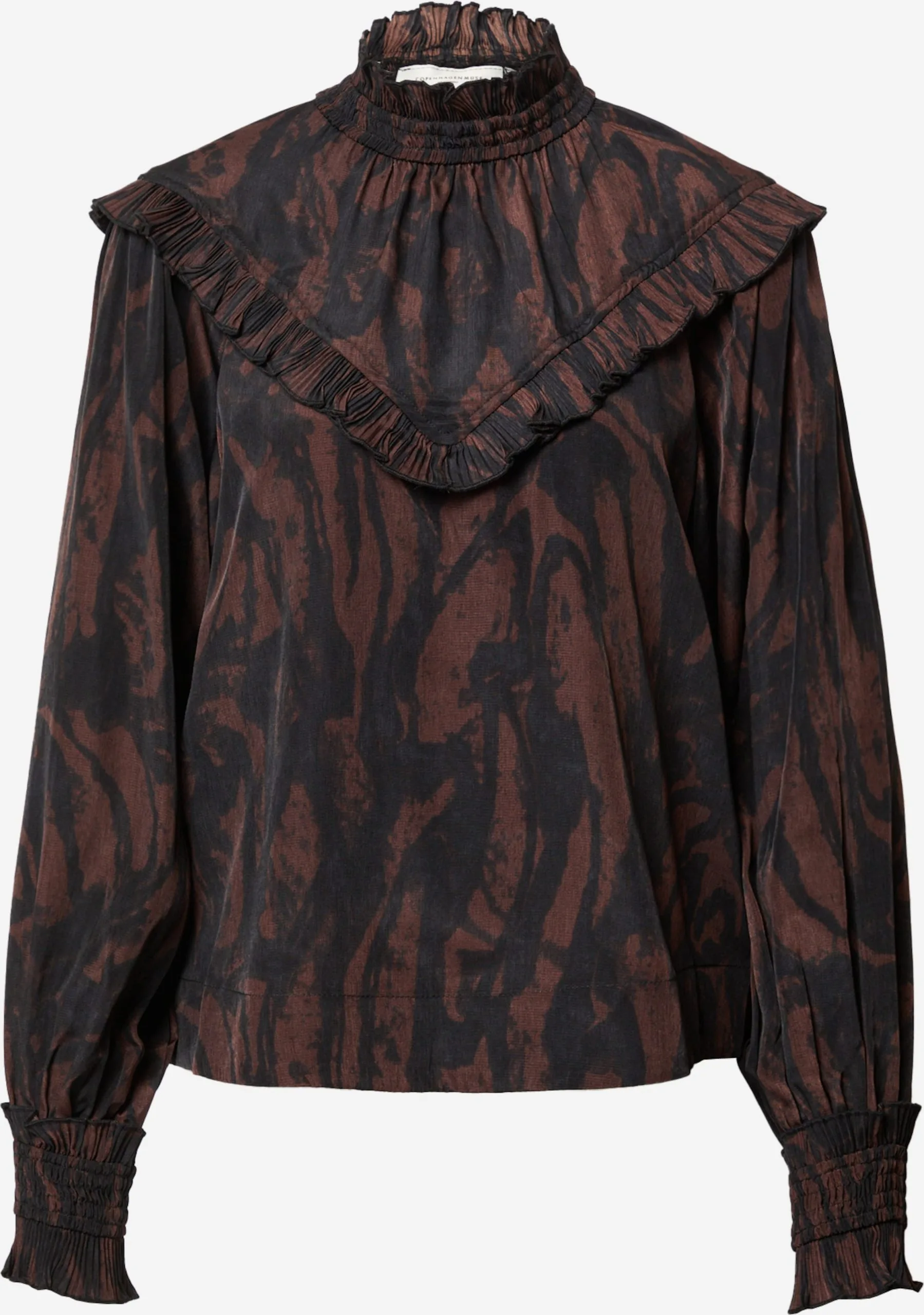 Blouseshirts Blouse Dames Chocoladebruin 1 Blouseshirts Blouse Dames Chocoladebruin