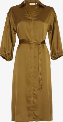 MOSS COPENHAGEN Blousejurken Blousejurk Orianne Jeanita Dames Olijfgroen