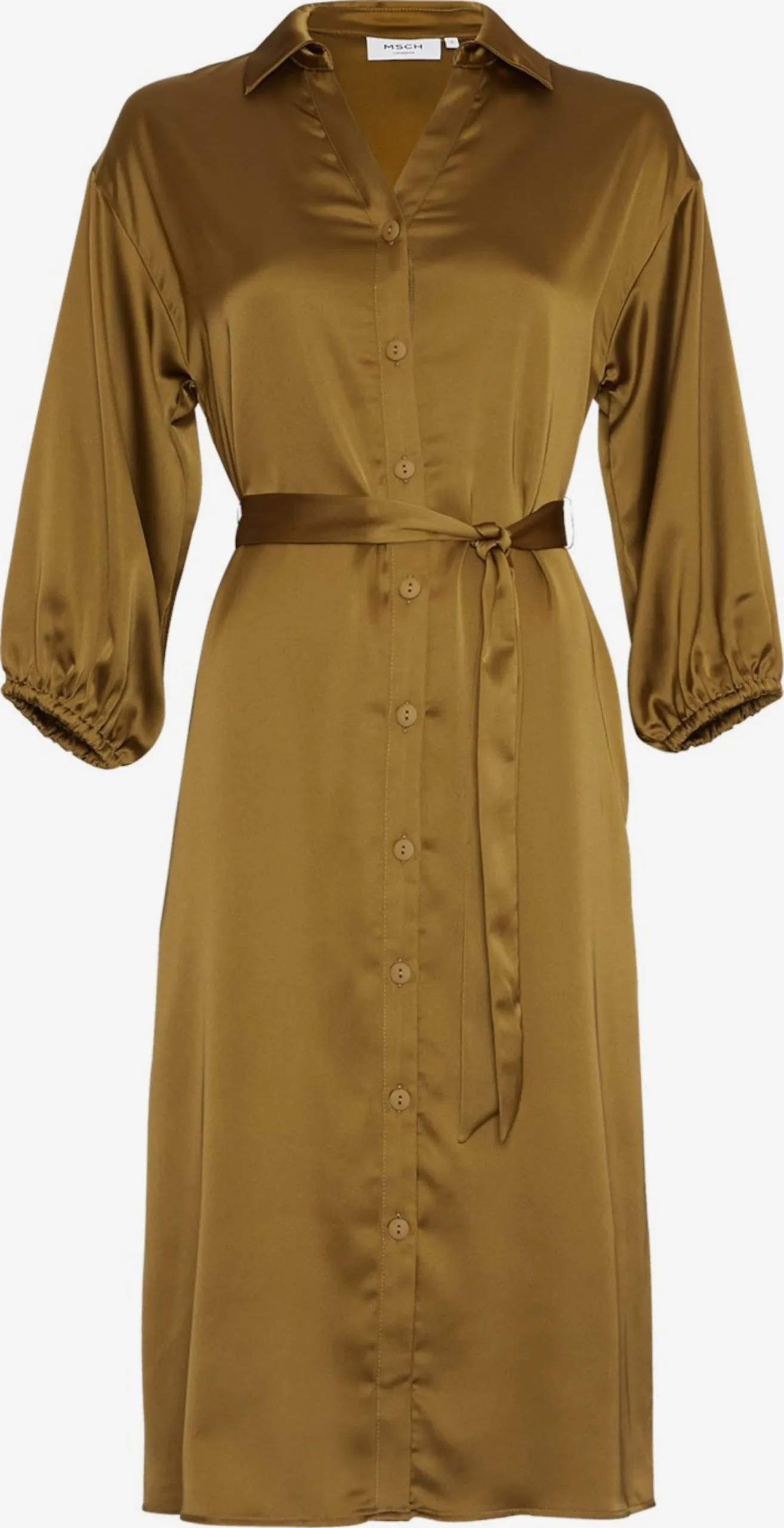 MOSS COPENHAGEN Blousejurken Blousejurk Orianne Jeanita Dames Olijfgroen 1 MOSS COPENHAGEN Blousejurken Blousejurk Orianne Jeanita Dames Olijfgroen