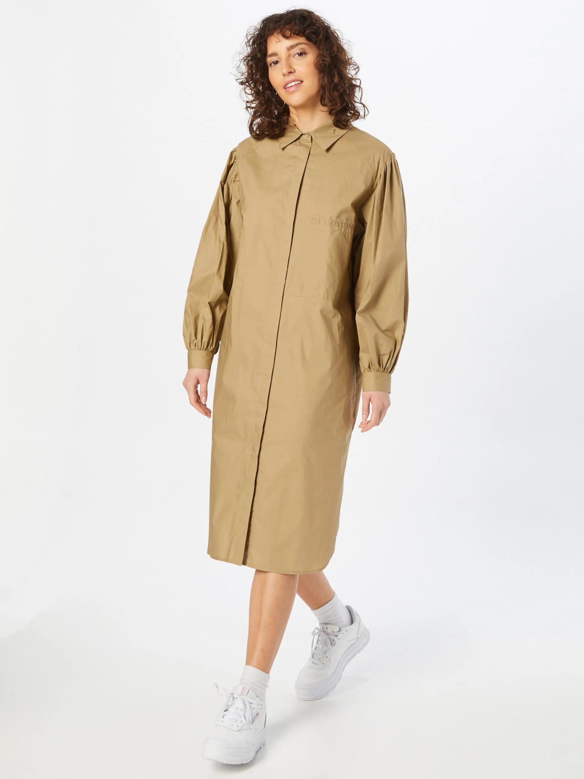 Blousejurken Blousejurk DELILAH Dames Bruin 3 Blousejurken Blousejurk DELILAH Dames Bruin - Afbeelding 3