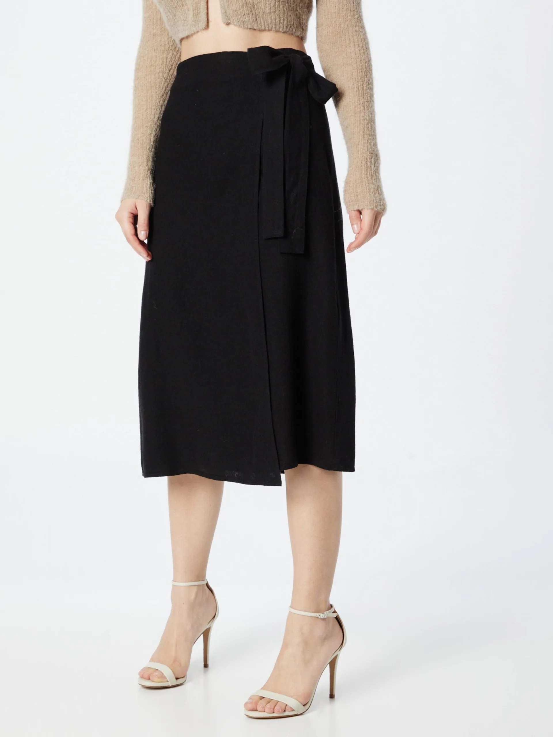 MOSS COPENHAGEN Midi Rokken Rok Ginia Dames Zwart 3 MOSS COPENHAGEN Midi Rokken Rok Ginia Dames Zwart - Afbeelding 3