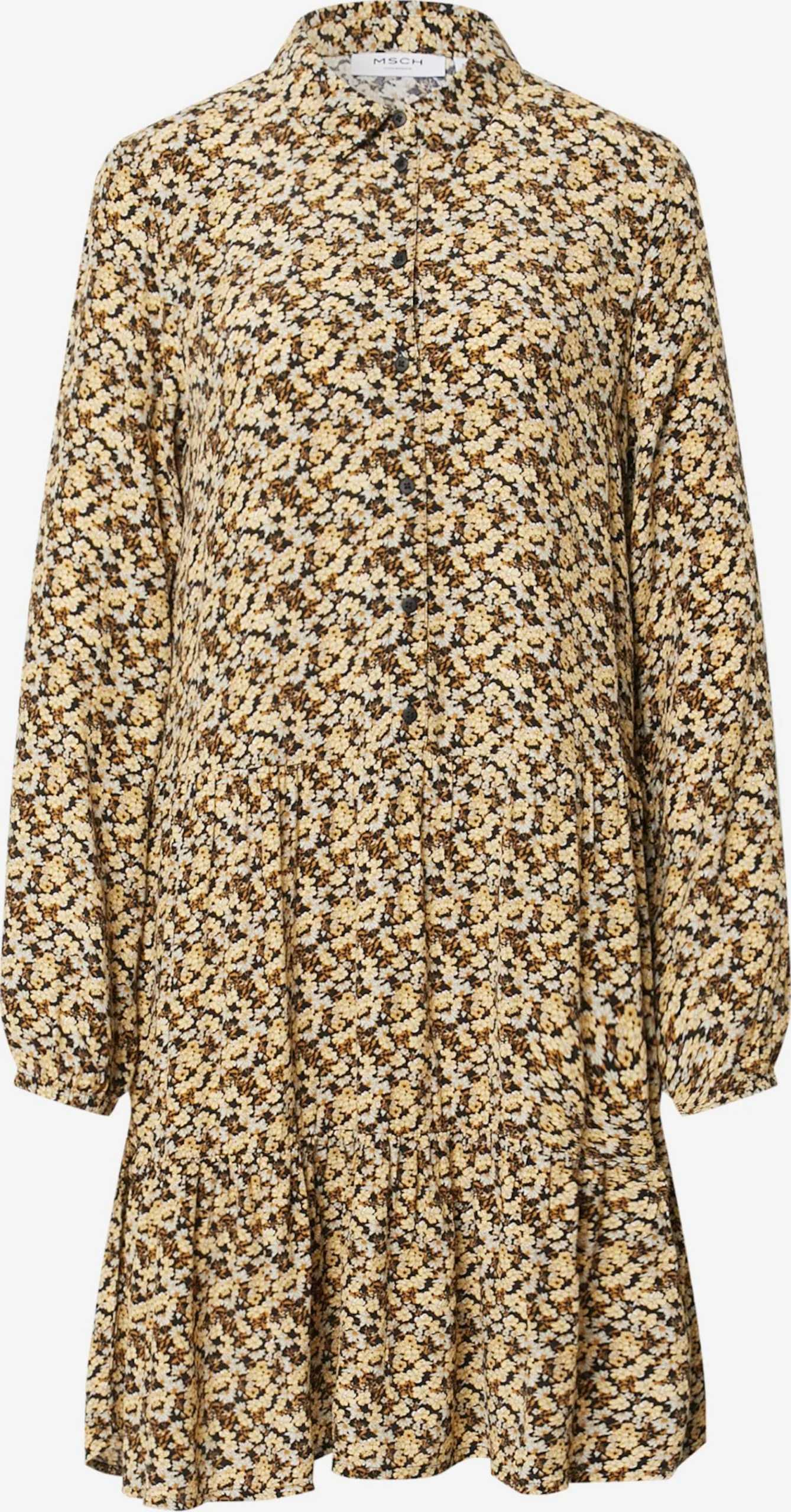 MOSS COPENHAGEN Blousejurken Blousejurk Wilda Morocco Dames Mosterd / Pasteelgeel 1 MOSS COPENHAGEN Blousejurken Blousejurk Wilda Morocco Dames Mosterd / Pasteelgeel